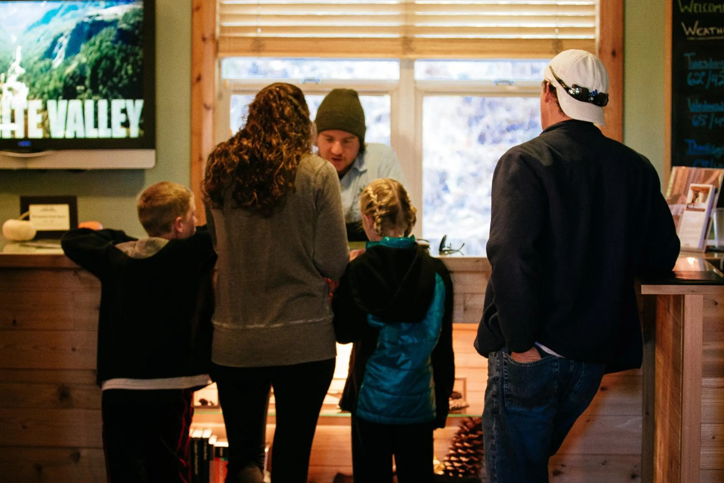 Staff in Evergreen Lodge at Yosemite