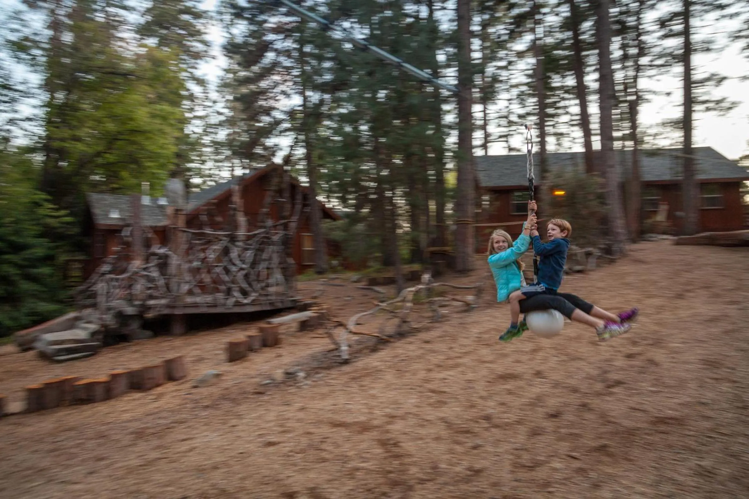 Children play ground in Evergreen Lodge at Yosemite