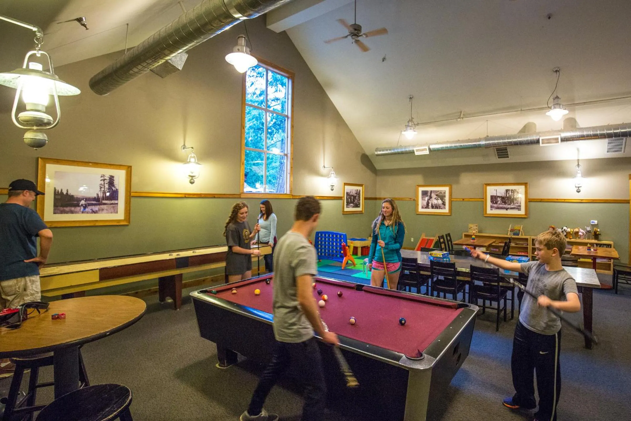 Game Room in Evergreen Lodge at Yosemite