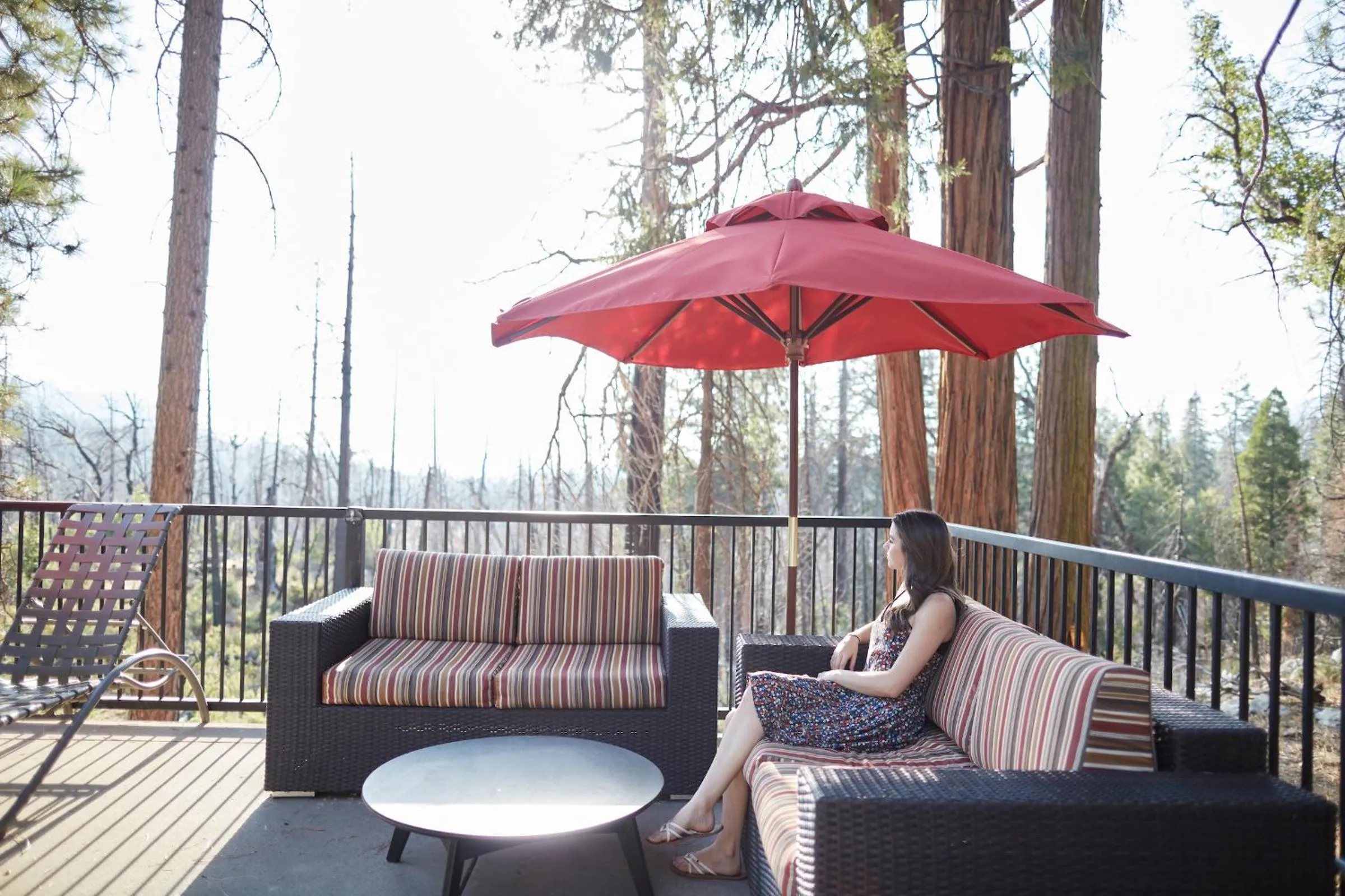 Balcony/Terrace in Evergreen Lodge at Yosemite