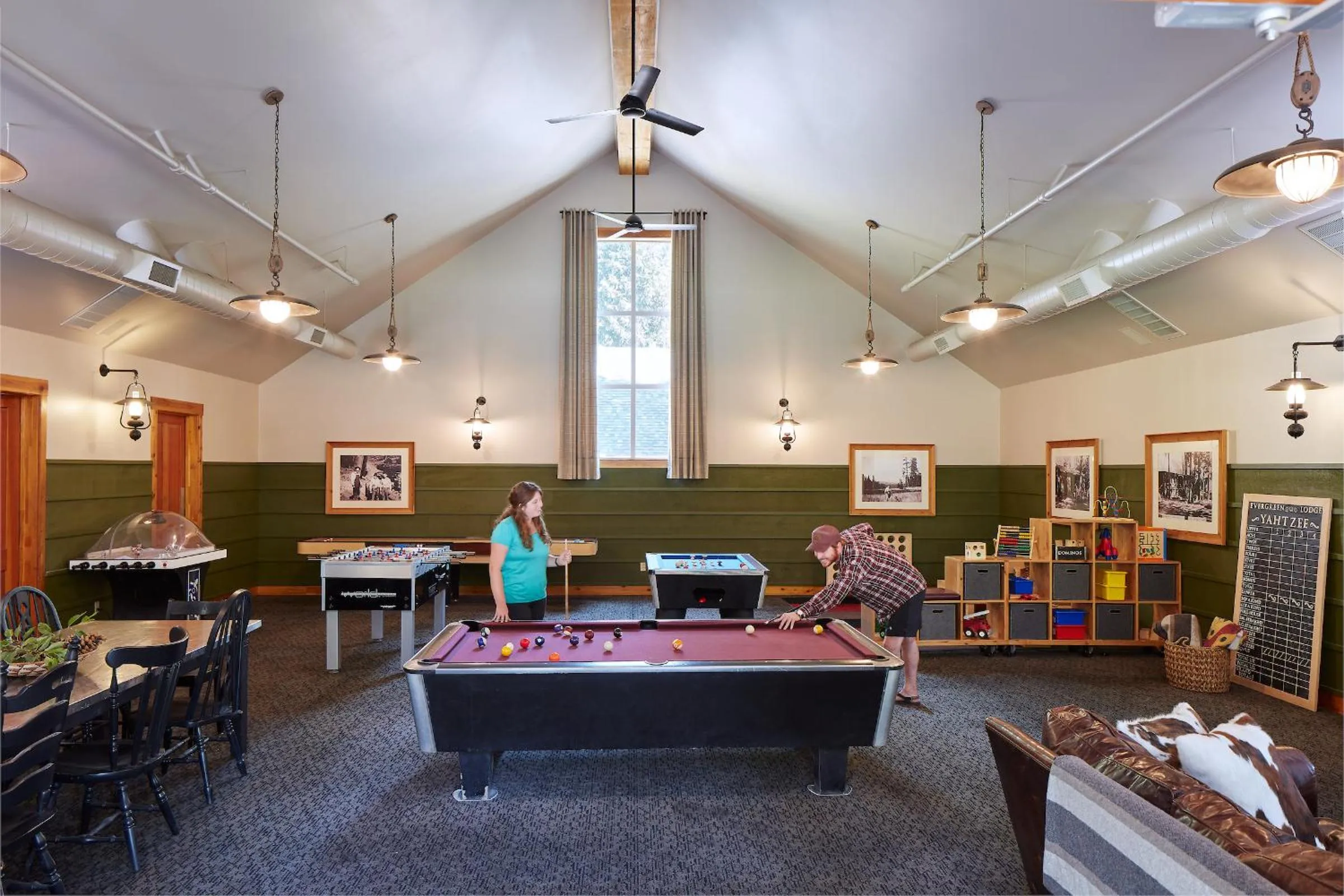 Game Room in Evergreen Lodge at Yosemite