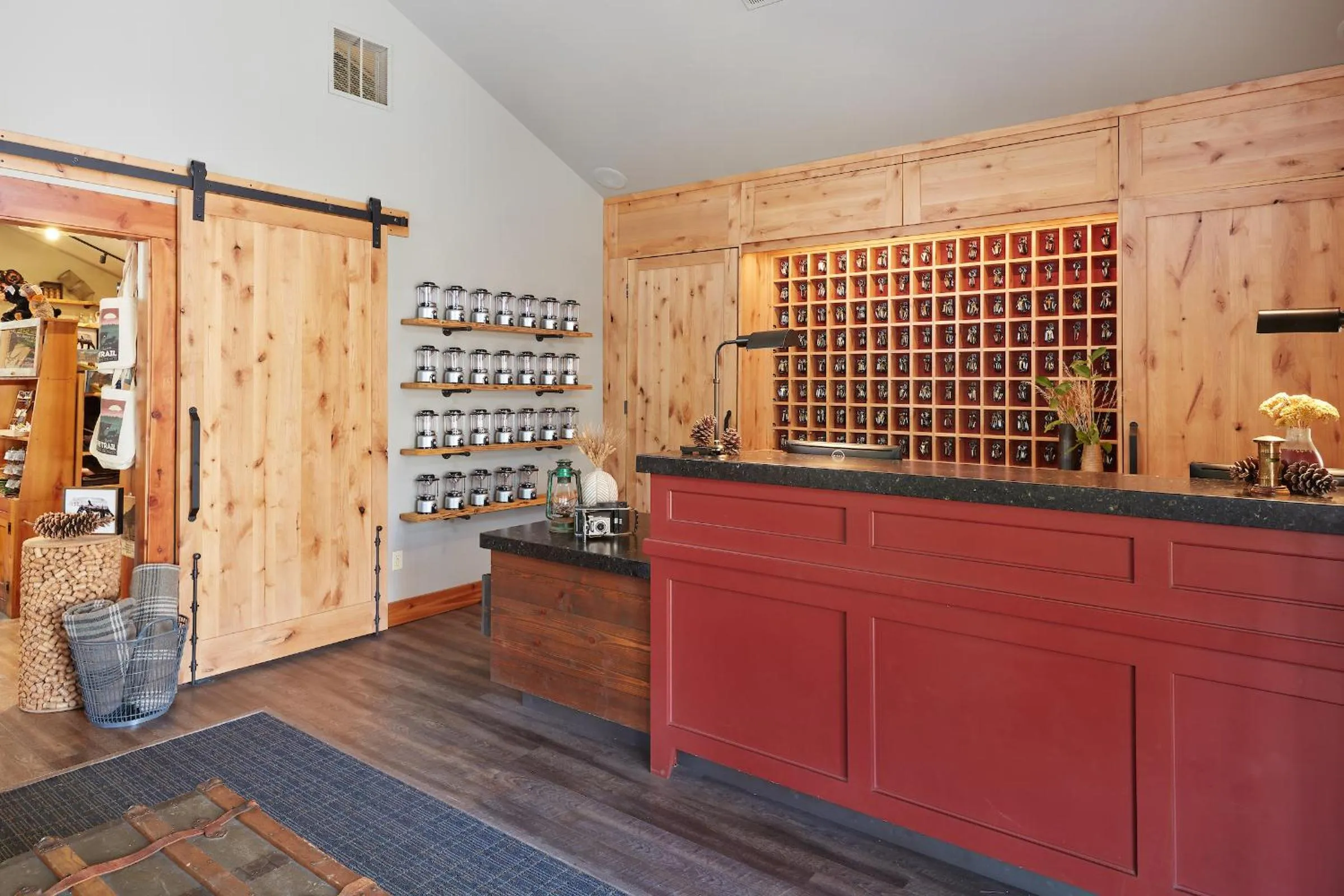 Lobby or reception in Evergreen Lodge at Yosemite