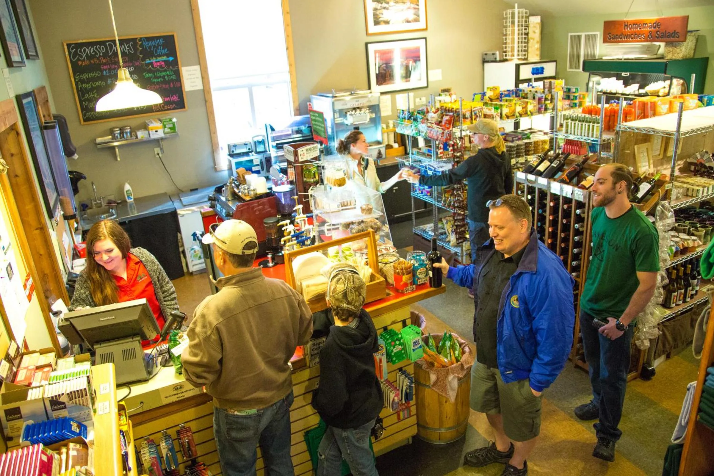 Staff in Evergreen Lodge at Yosemite