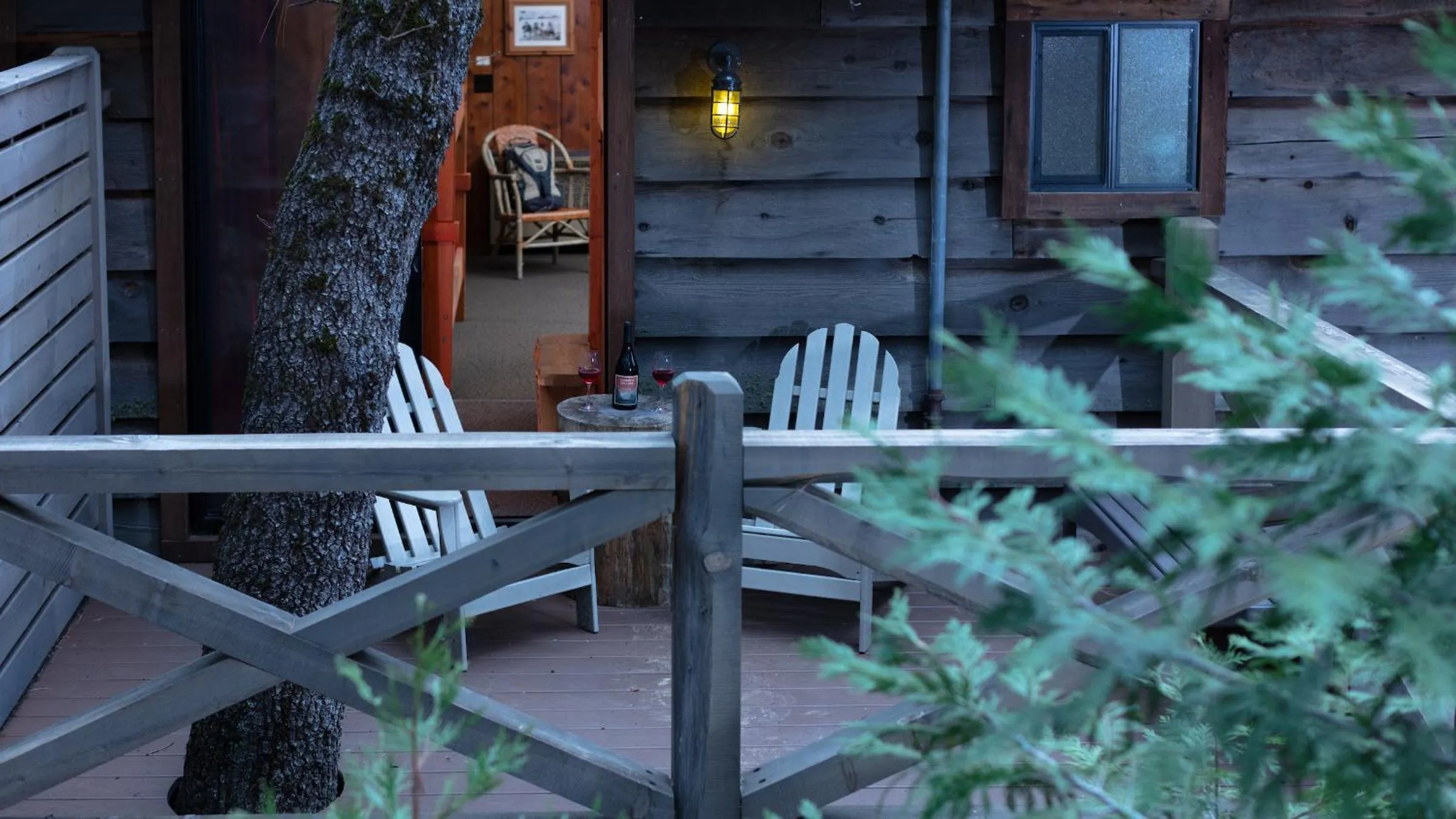Patio in Evergreen Lodge at Yosemite