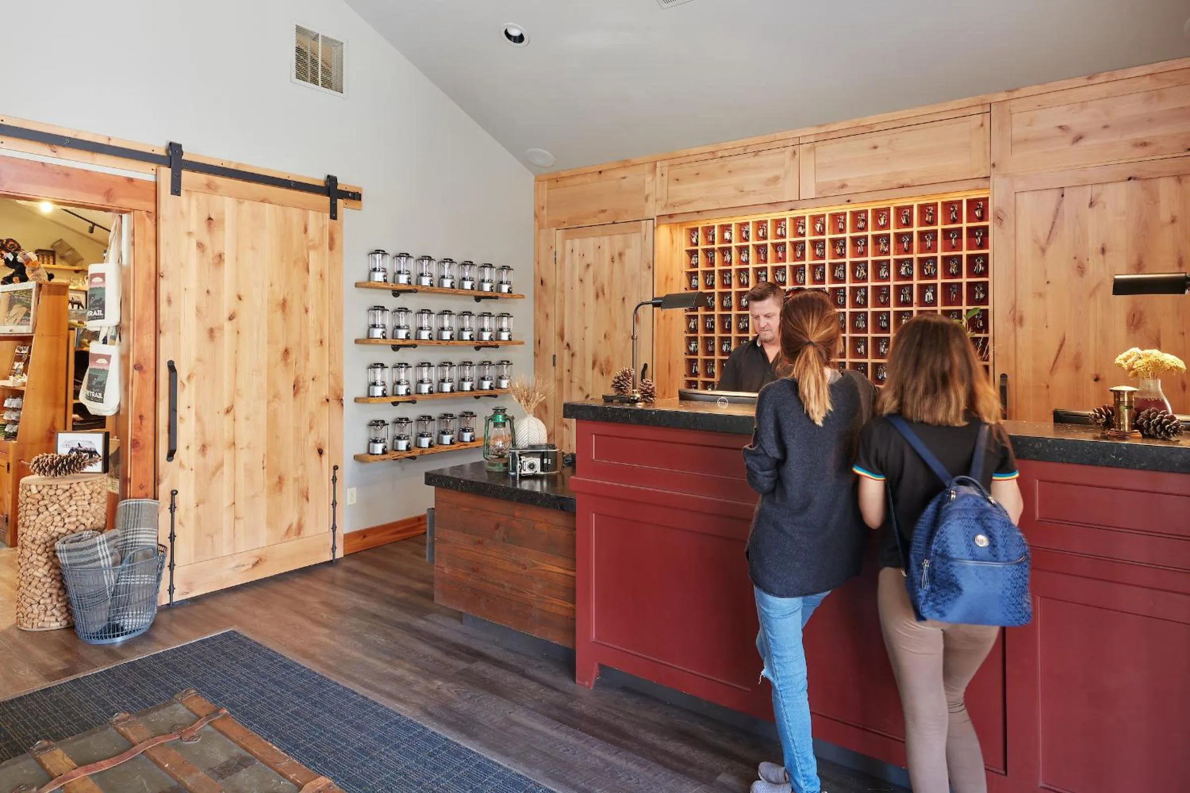 Lobby or reception in Evergreen Lodge at Yosemite