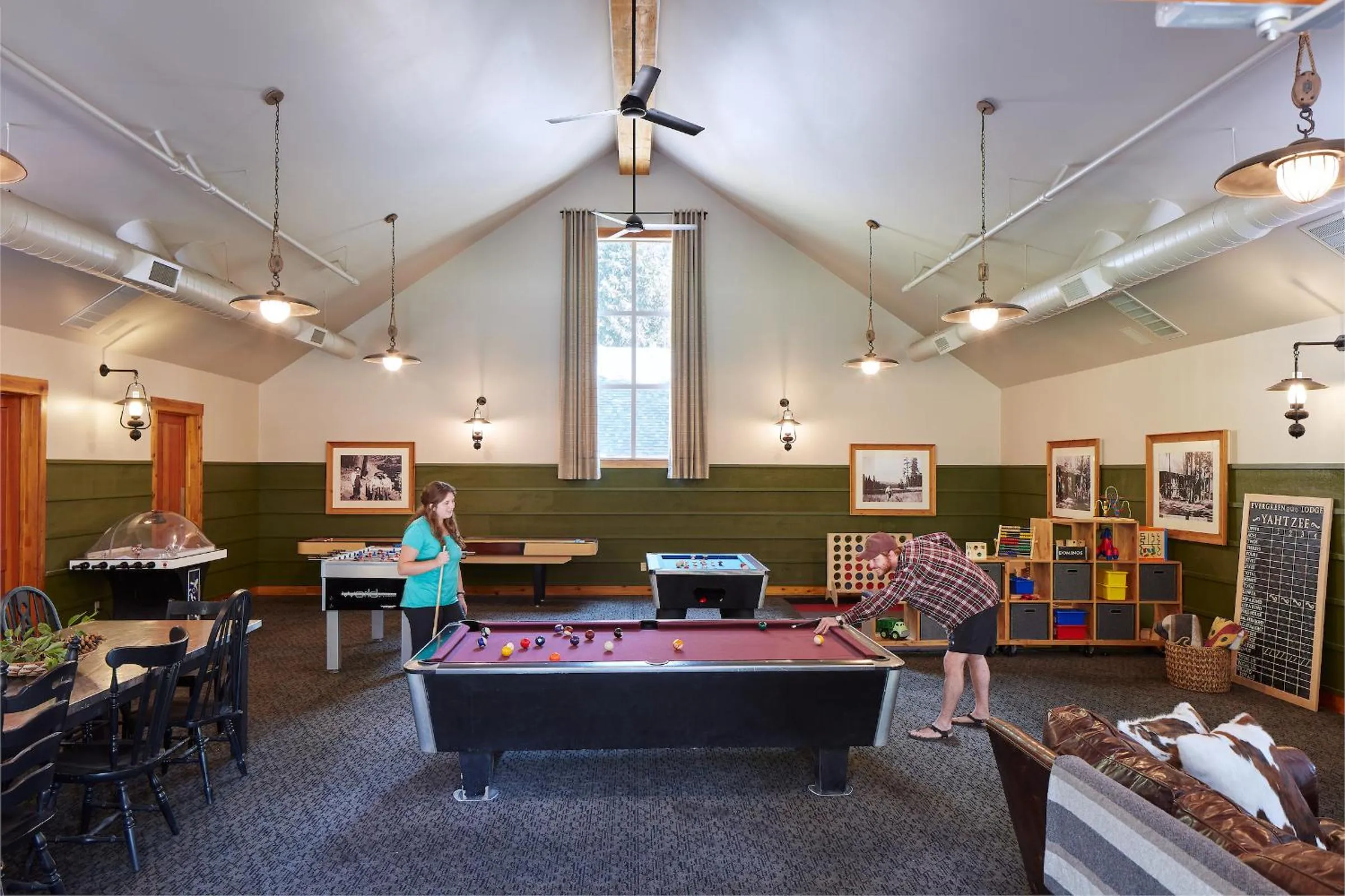 Billiard in Evergreen Lodge at Yosemite