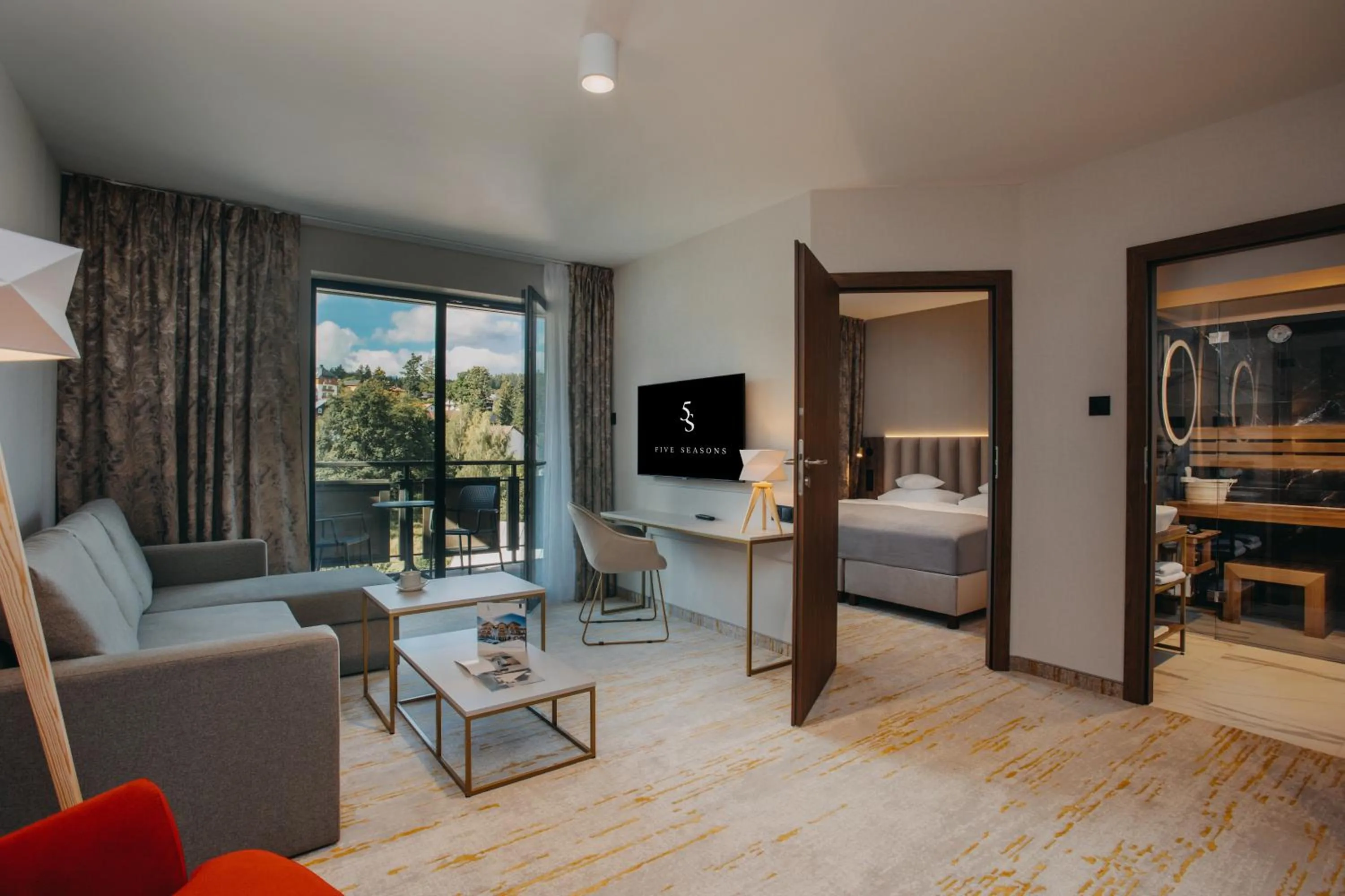 Sauna, Bed in Five Seasons Szklarska Poręba