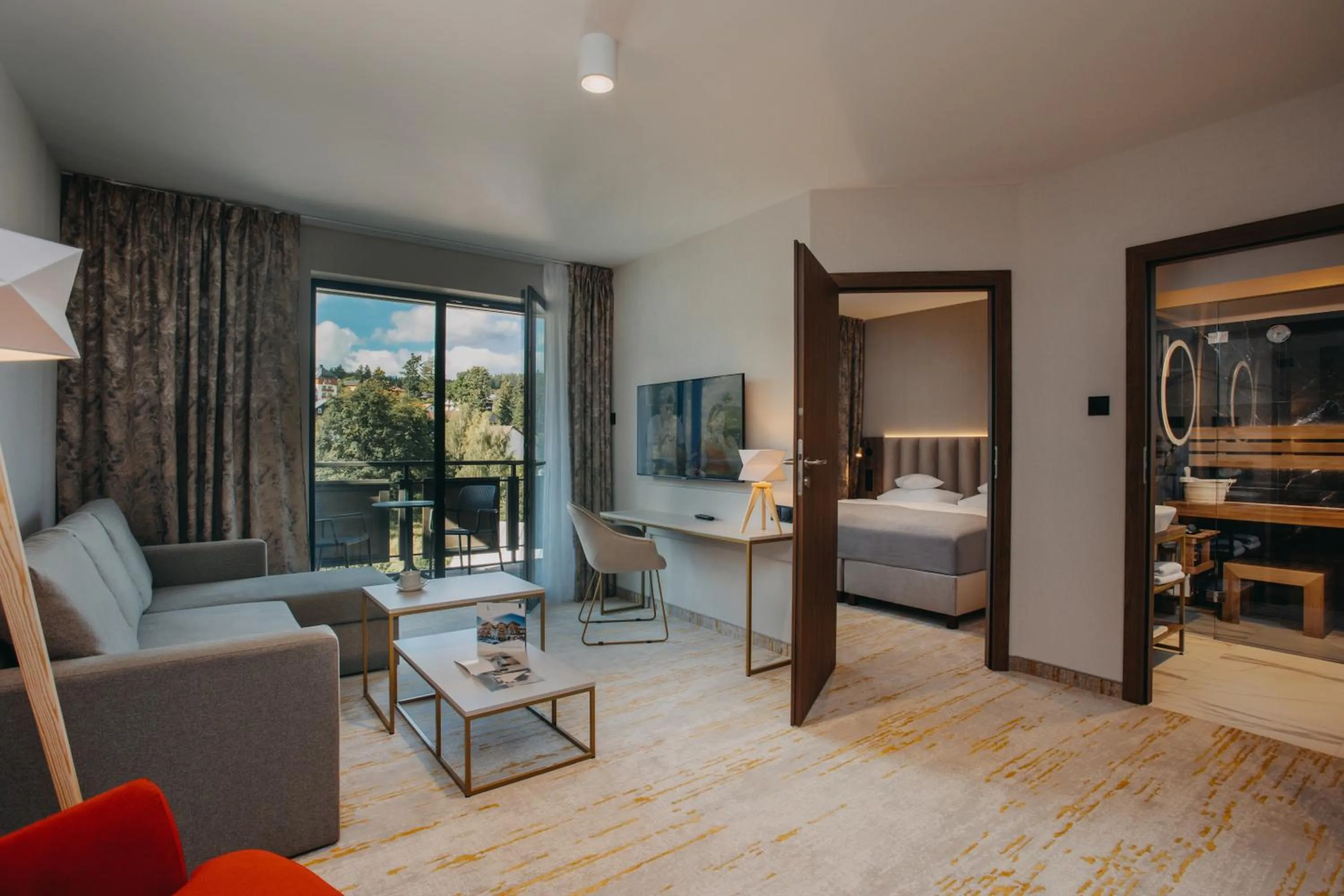 Sauna, Bed in Five Seasons Szklarska Poręba