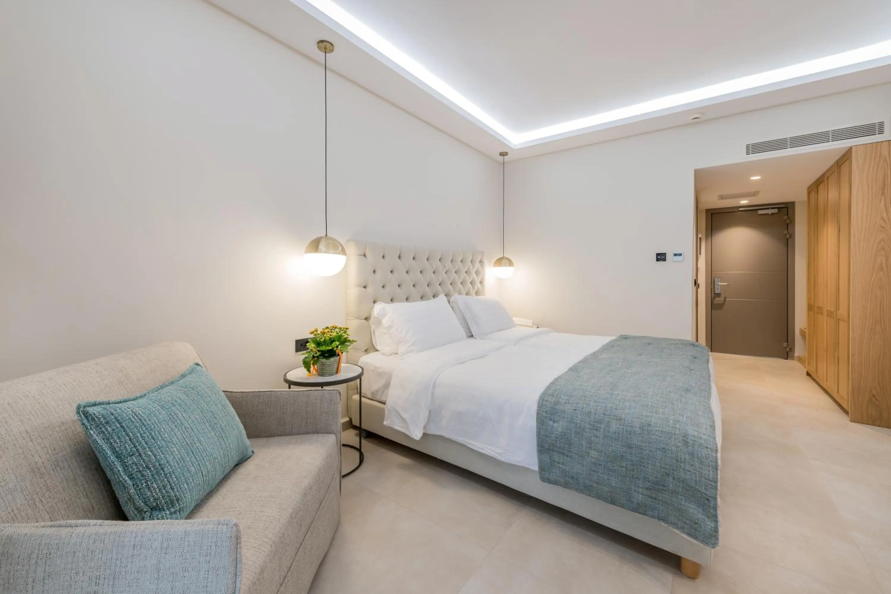 Bed in Katerina Palace Hotel