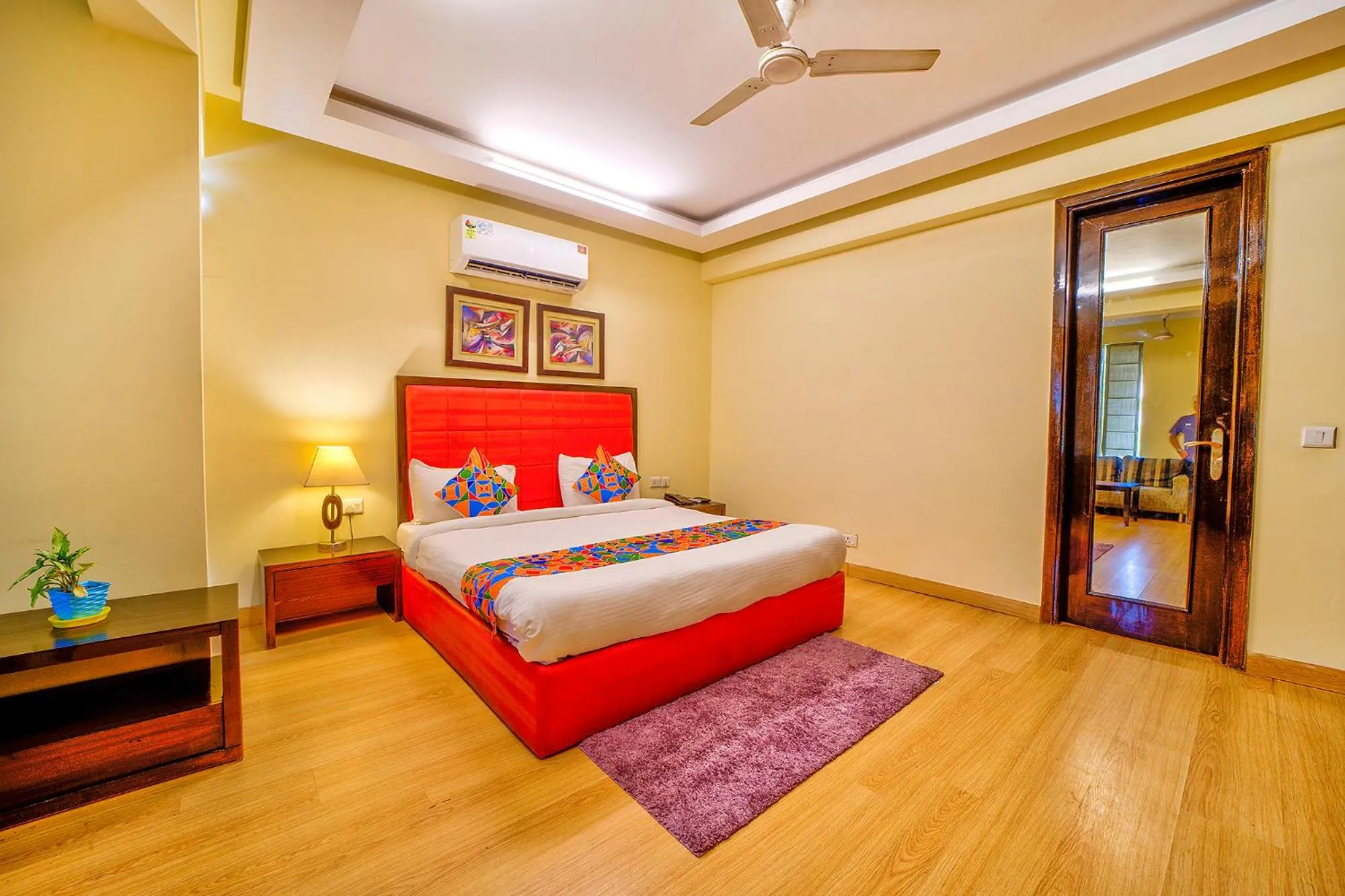 View (from property/room), Bed in FabHotel Rivlet