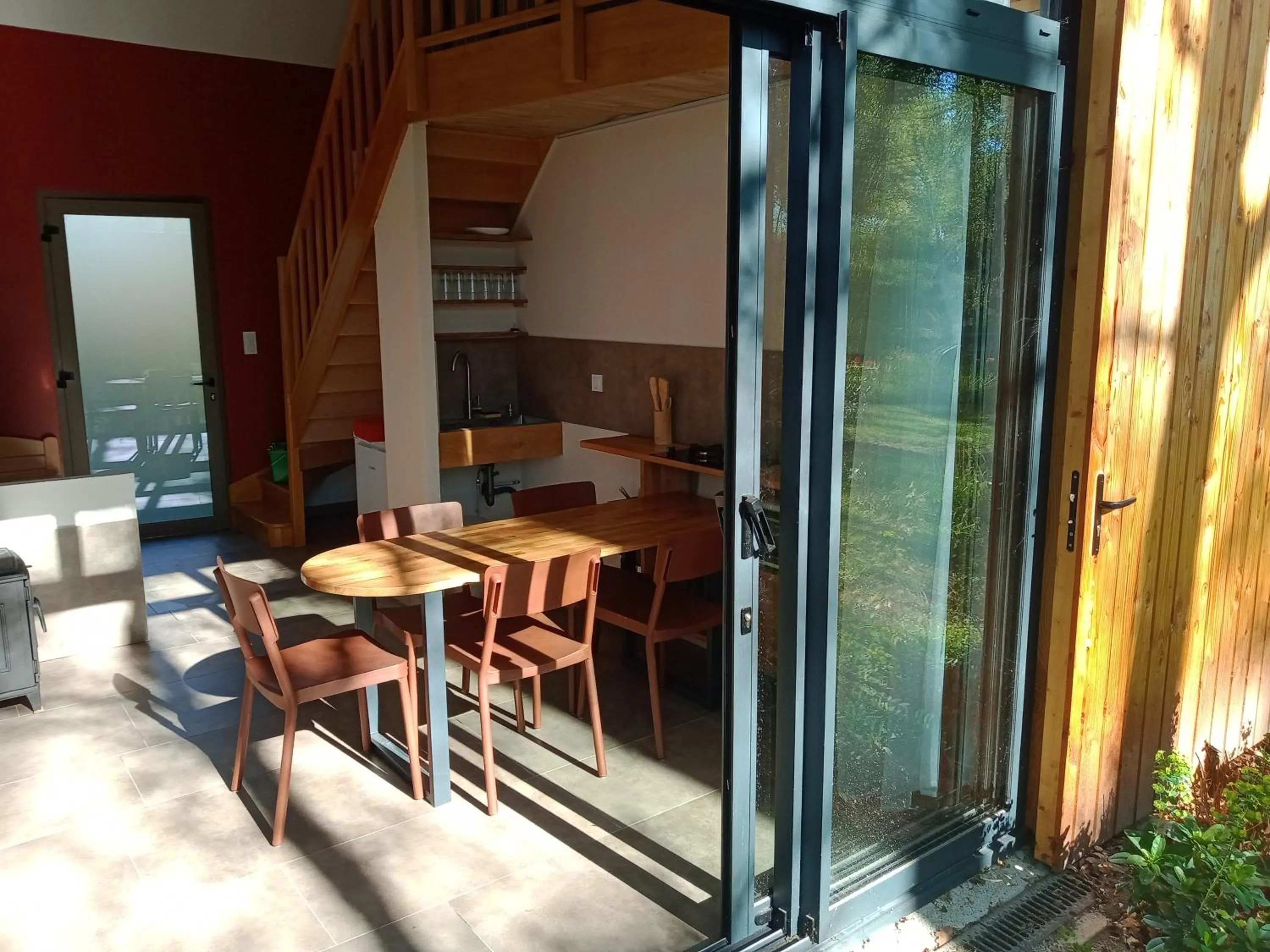 Kitchen or kitchenette in Le Baugyte - Gite de GROUPE - 14 lits simples