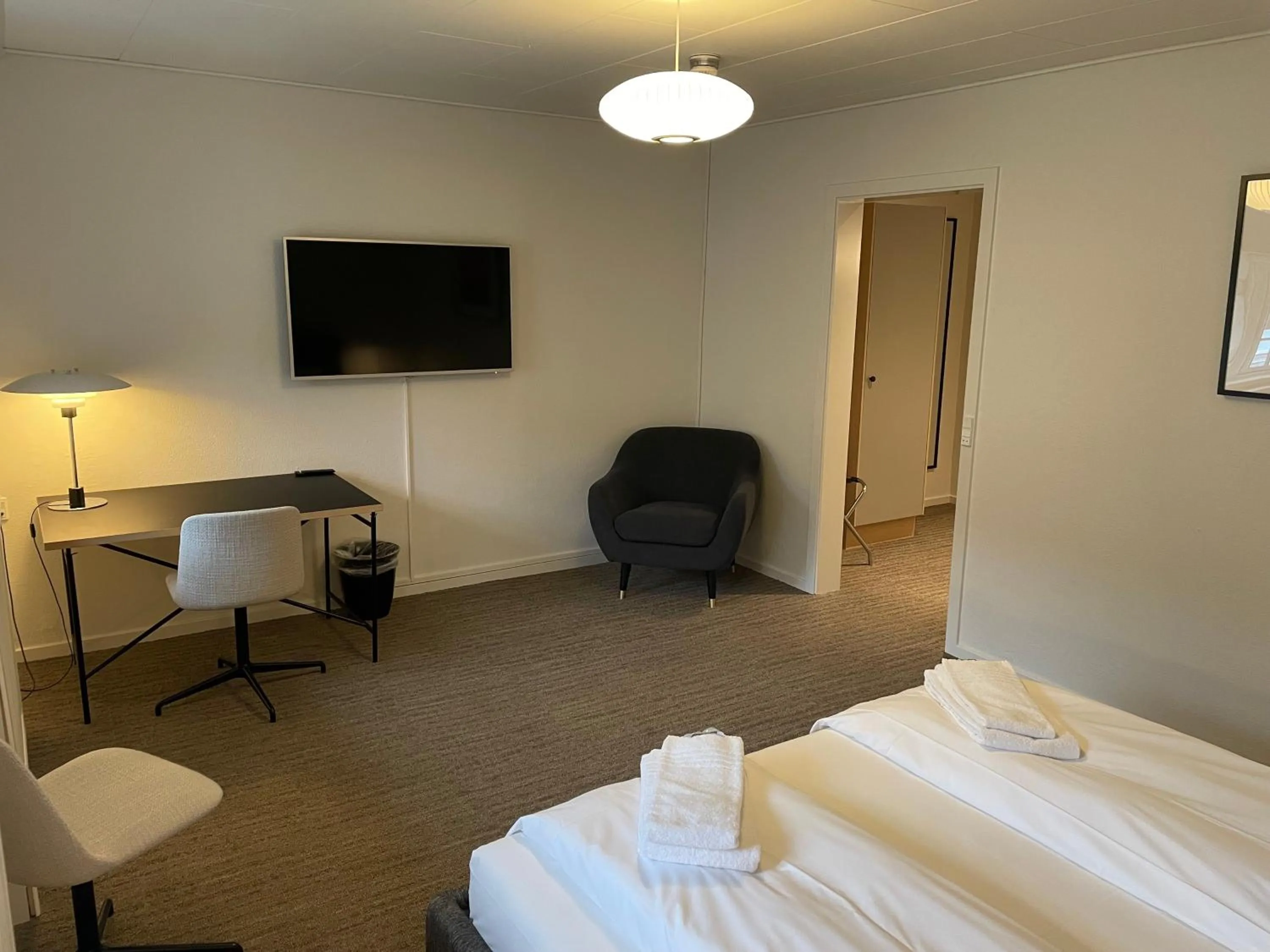 Bedroom, Bed in Hotel Nørrevang