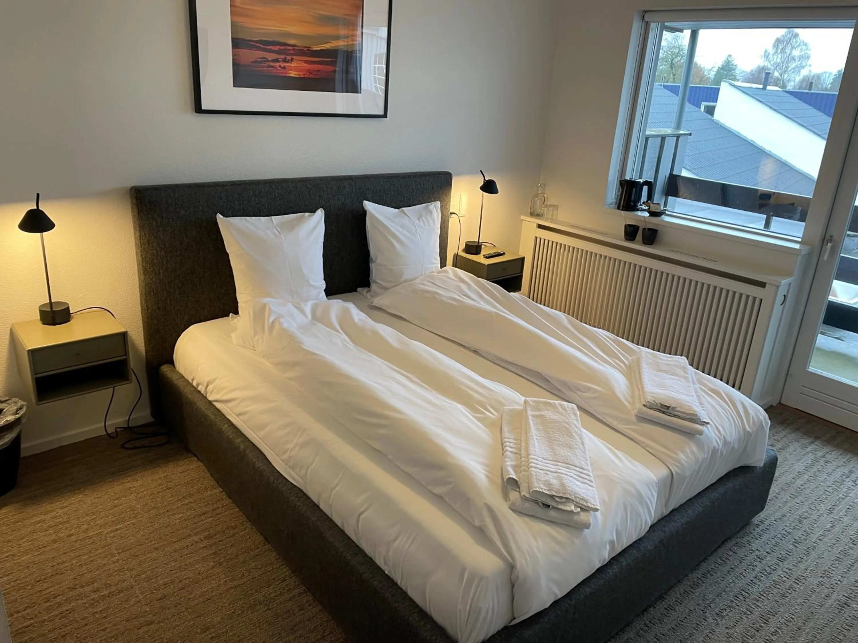 Bed in Hotel Nørrevang