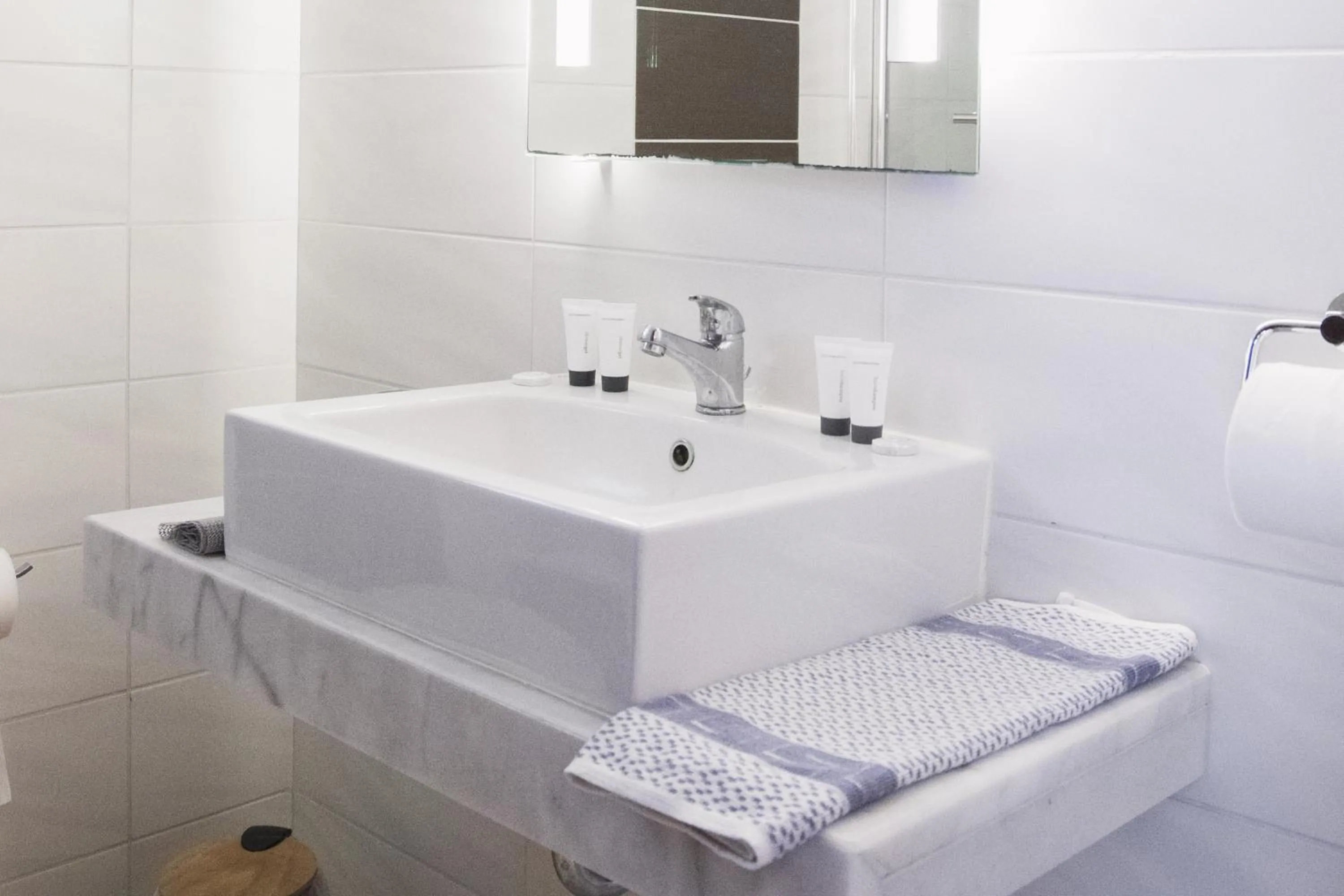 Bathroom in Ladiko Inn Hotel Faliraki -Anthony Quinn Bay