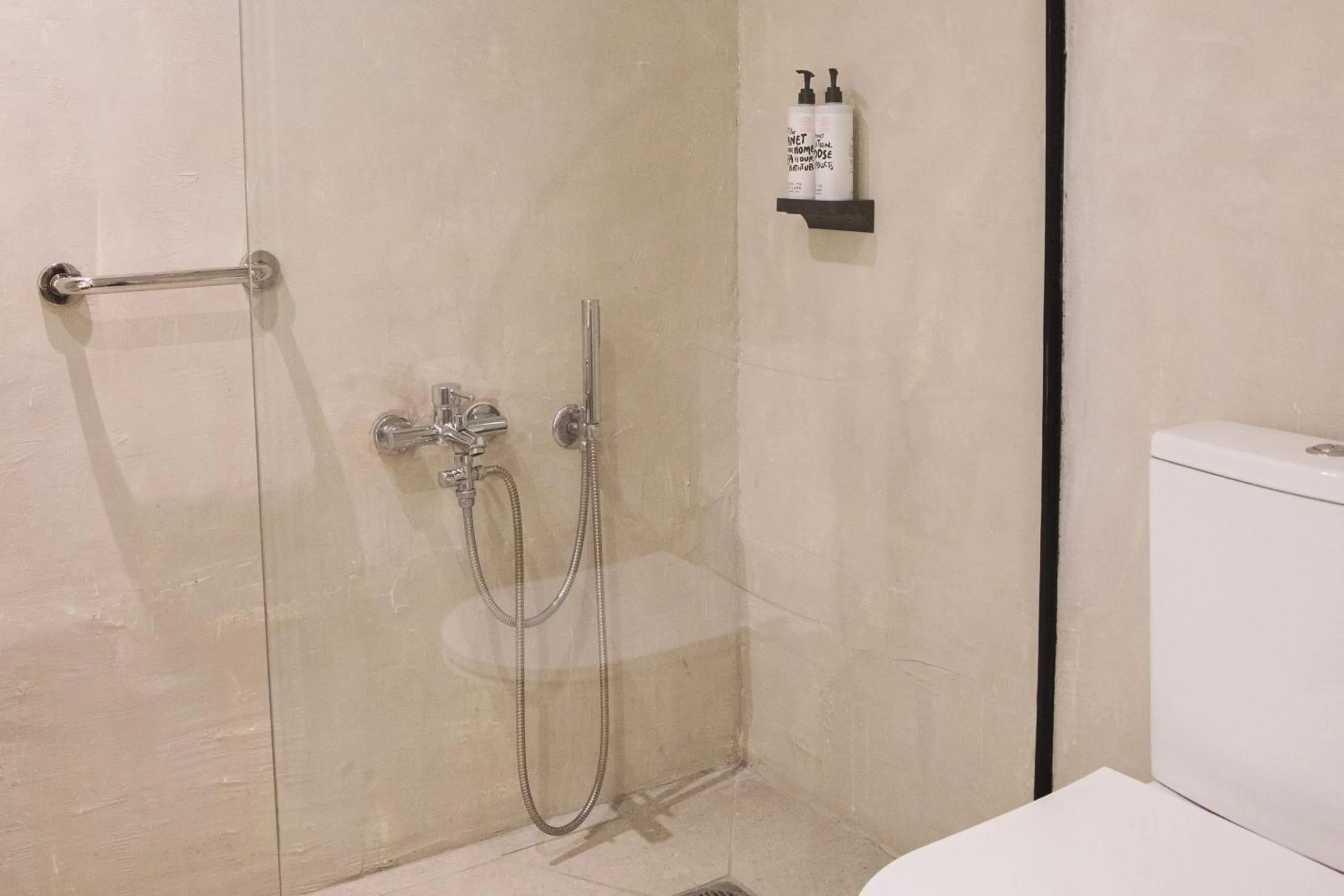 Bathroom in Ladiko Inn Hotel Faliraki -Anthony Quinn Bay