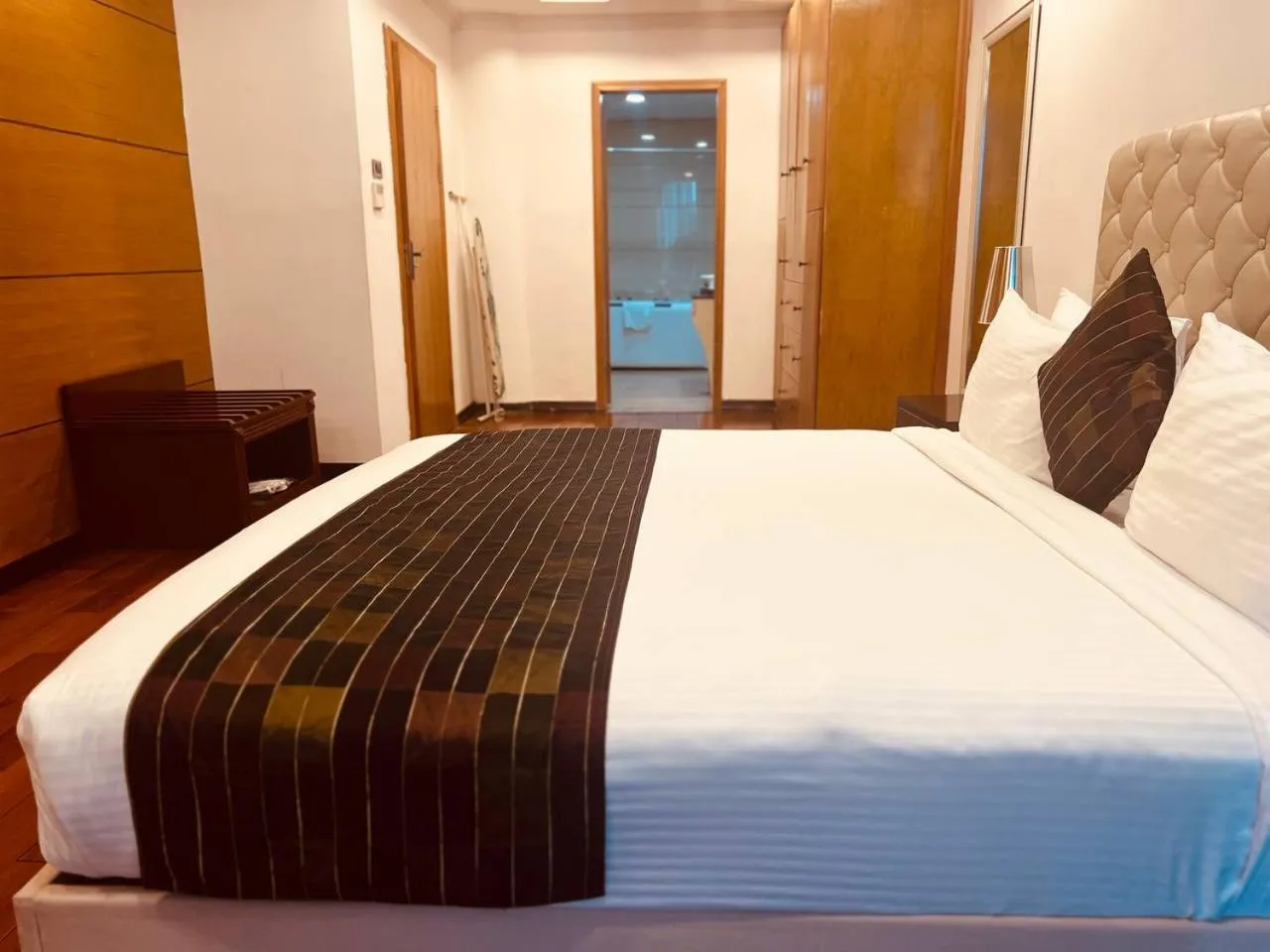 Bed in Inter Luxury Hotel