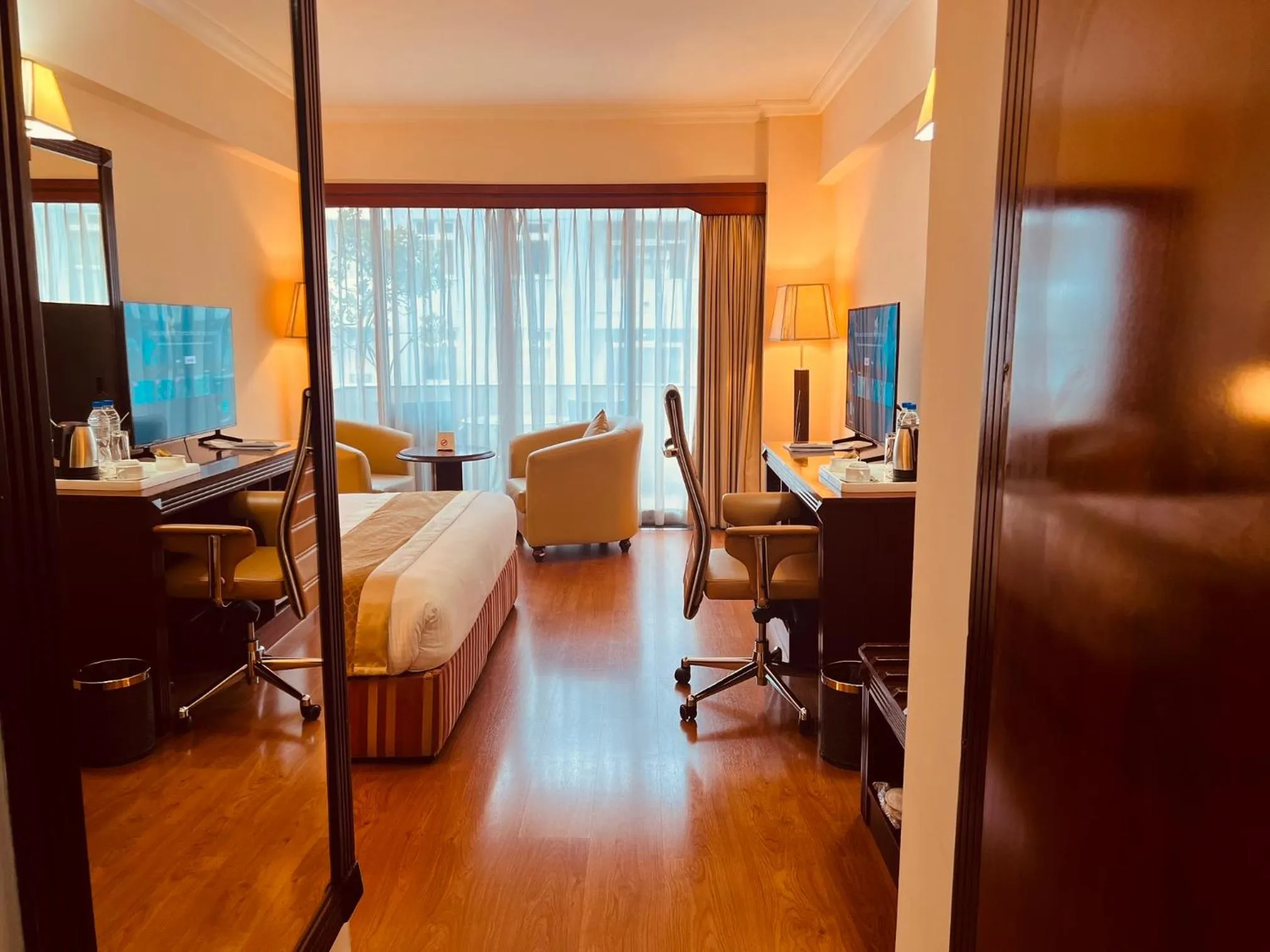 Bed in Inter Luxury Hotel