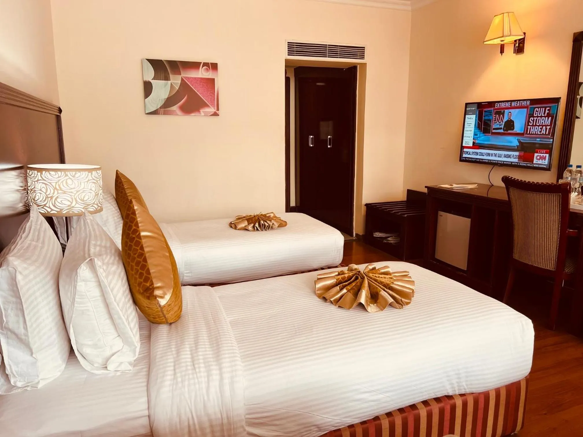 Bed in Inter Luxury Hotel