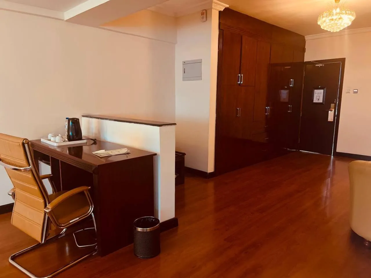 Seating area in Inter Luxury Hotel