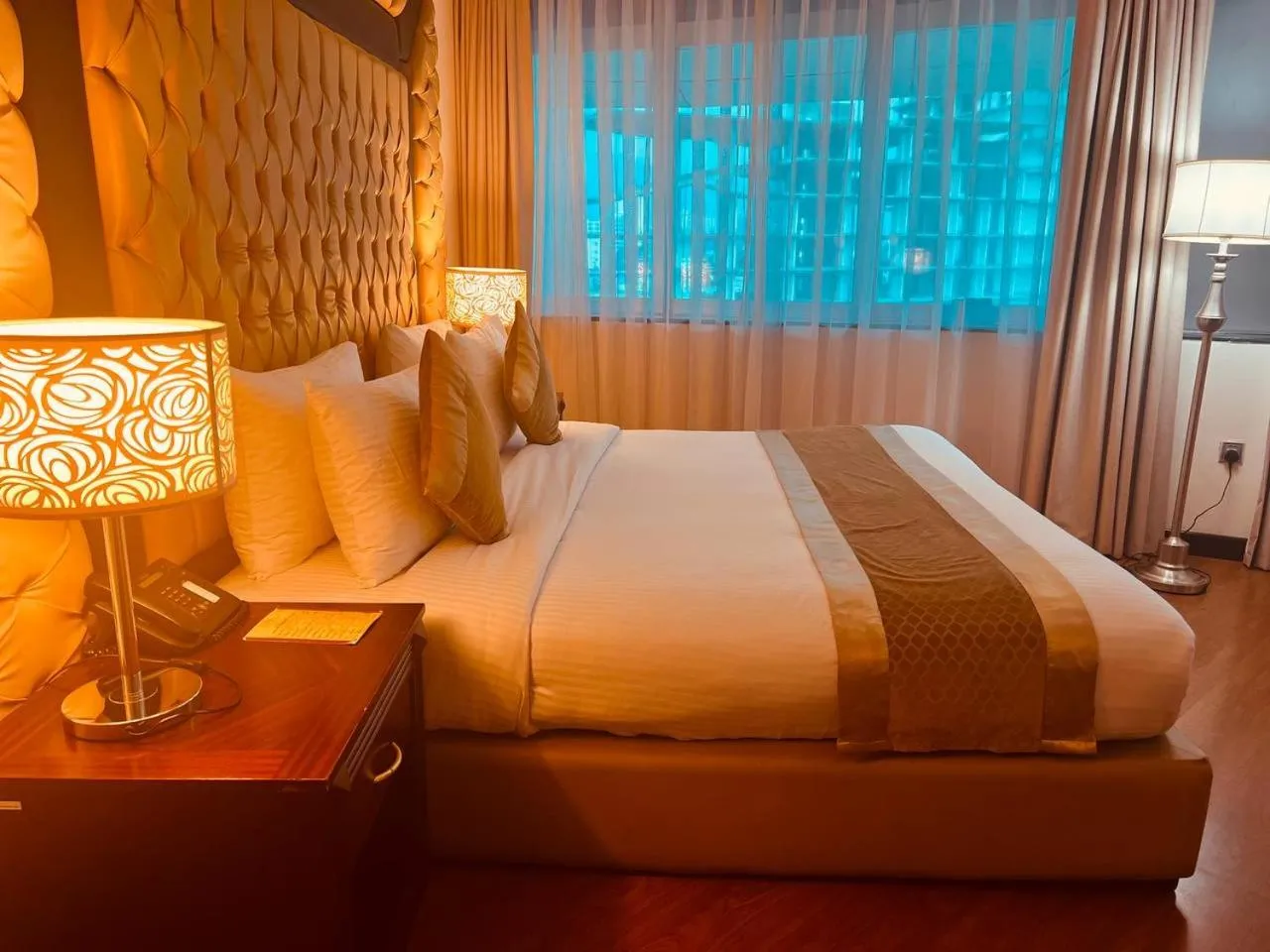 Bed in Inter Luxury Hotel