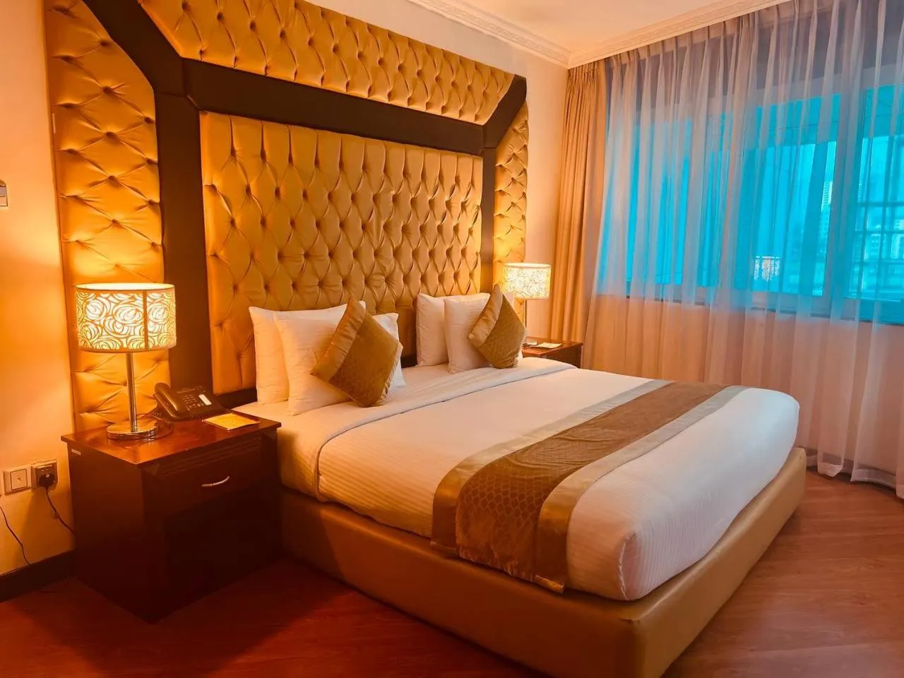 Bed in Inter Luxury Hotel