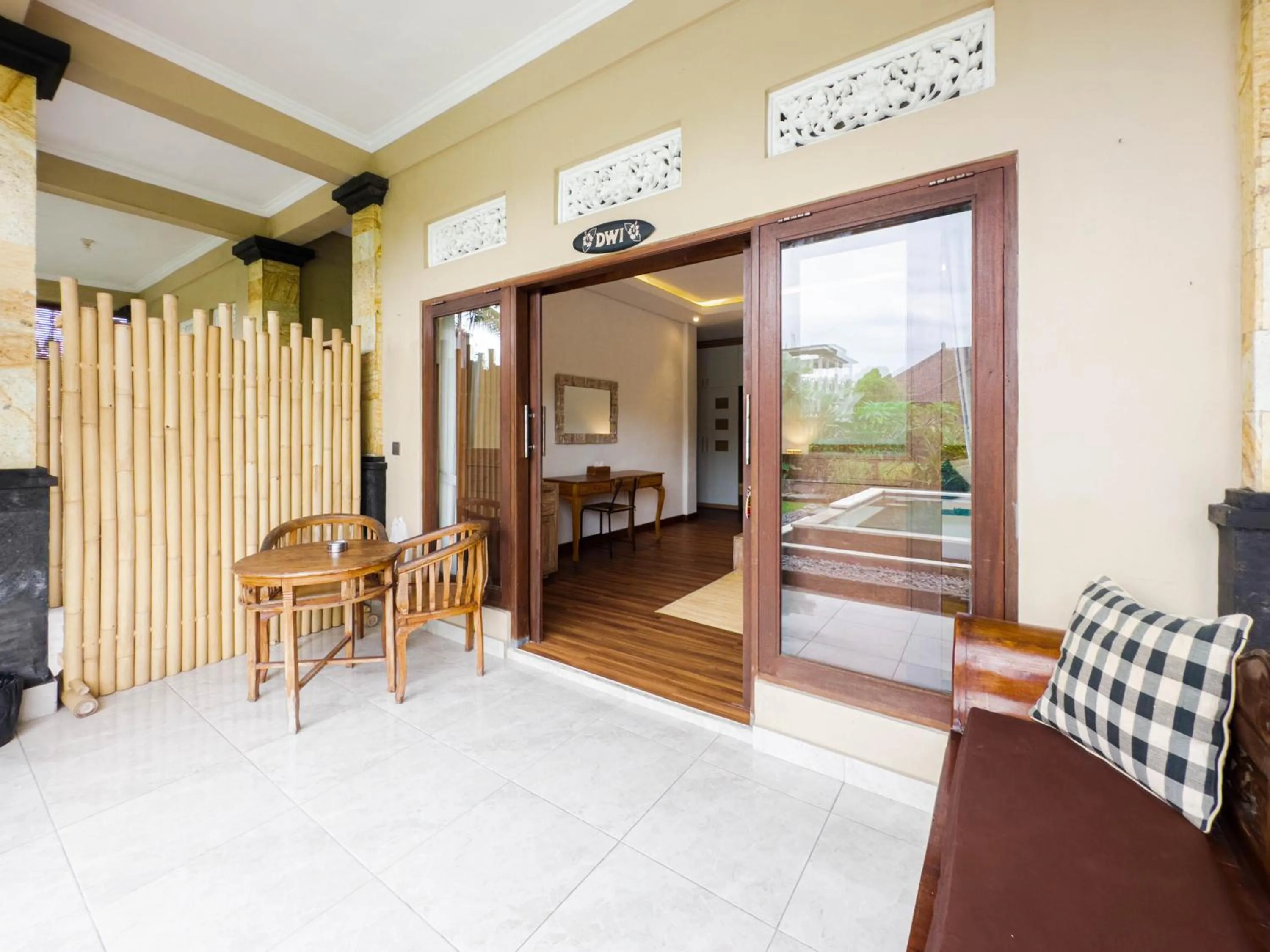 Patio in Ubud Shanti Rice Field House By Supala