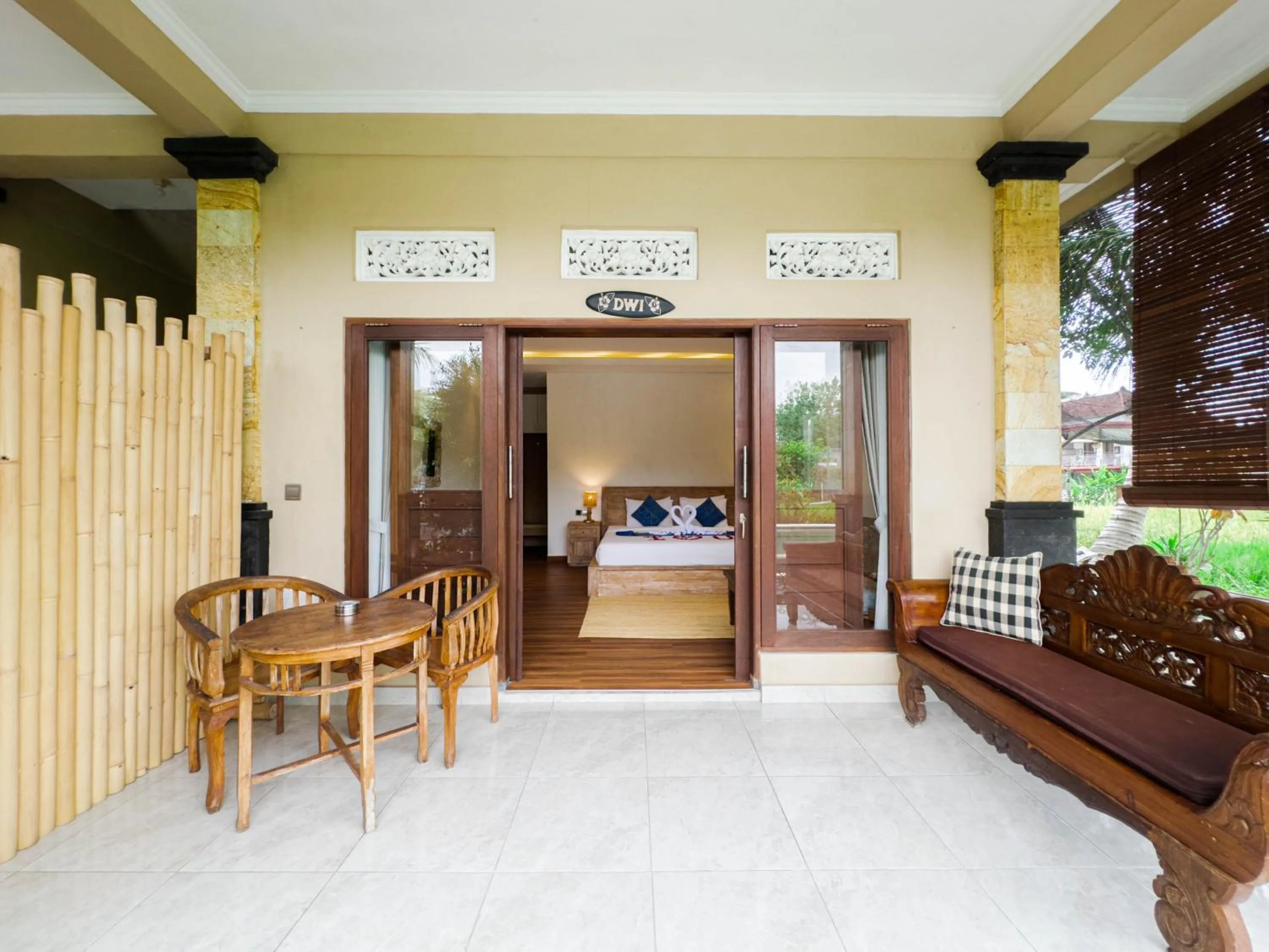 Patio in Ubud Shanti Rice Field House By Supala