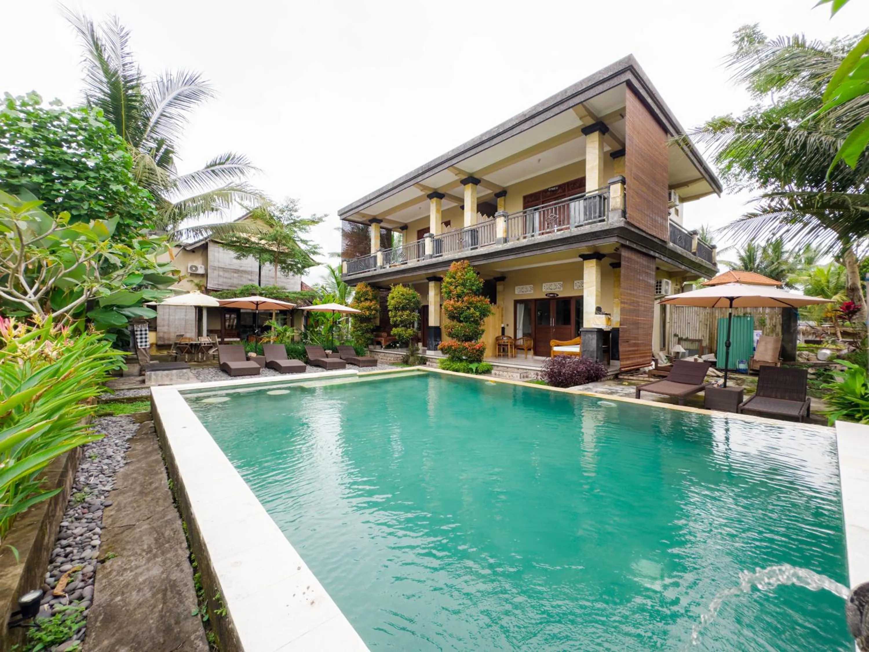 Swimming pool in Ubud Shanti Rice Field House By Supala