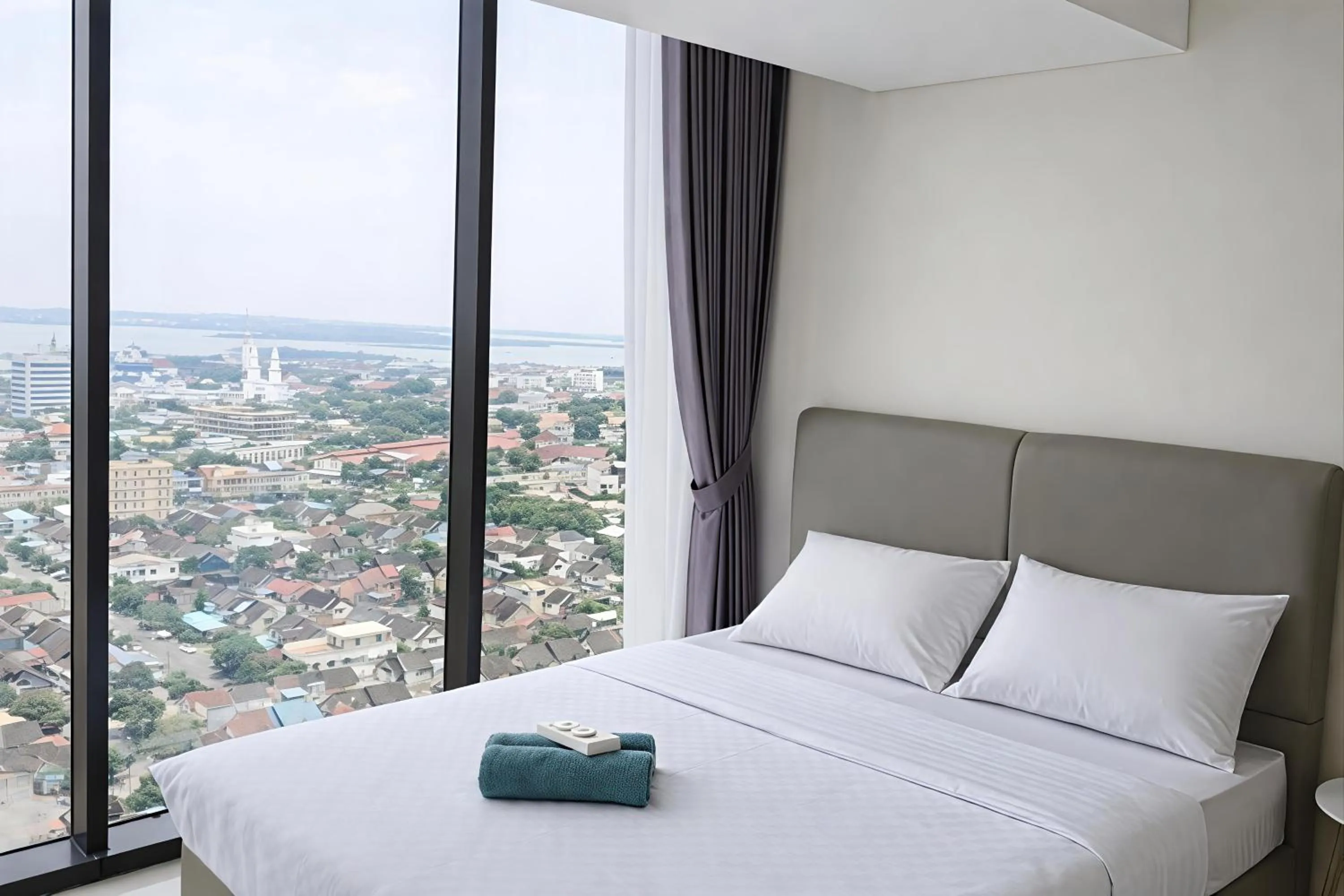 Bedroom, Bed in SleepRest @ Pollux Habibie