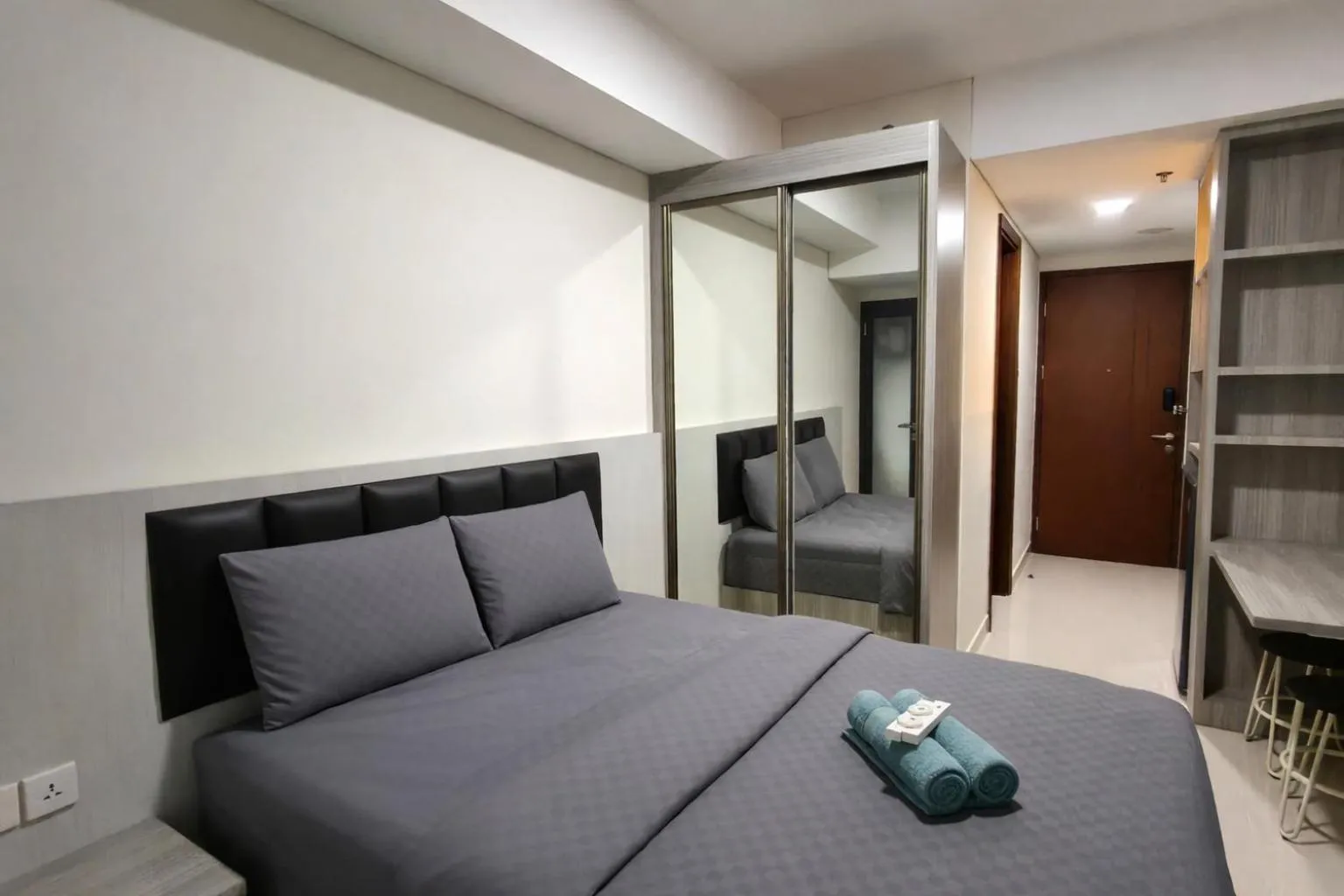 Bedroom, Bed in SleepRest @ Pollux Habibie