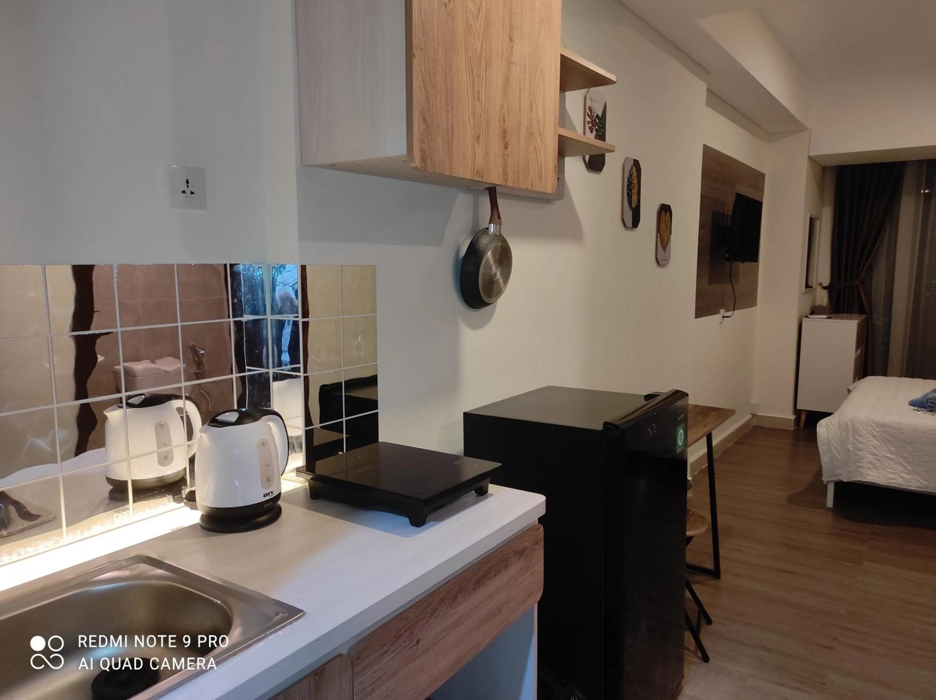 Kitchen or kitchenette, Bed in SleepRest @ Pollux Habibie