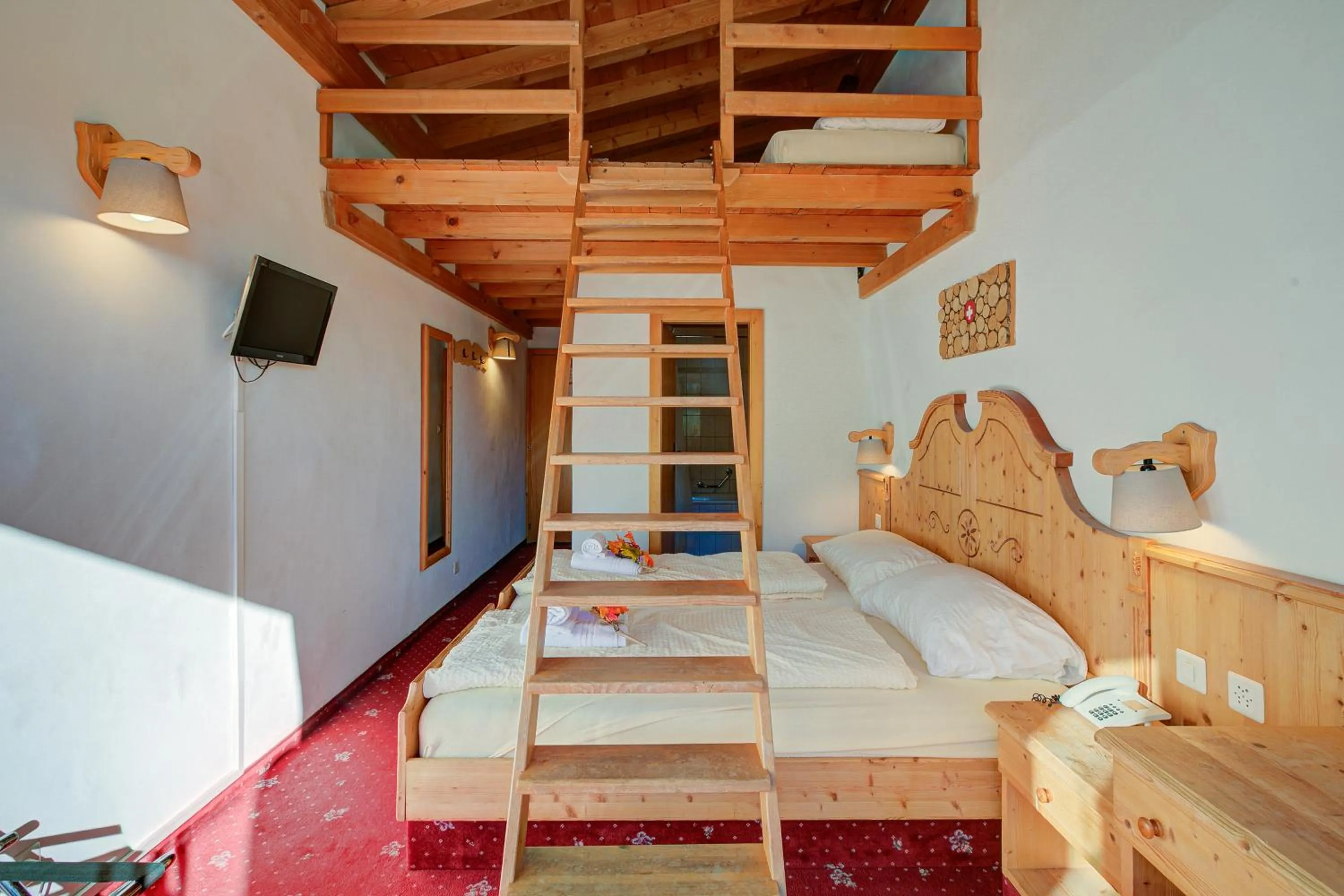 Bed in Hotel Relais Alpin