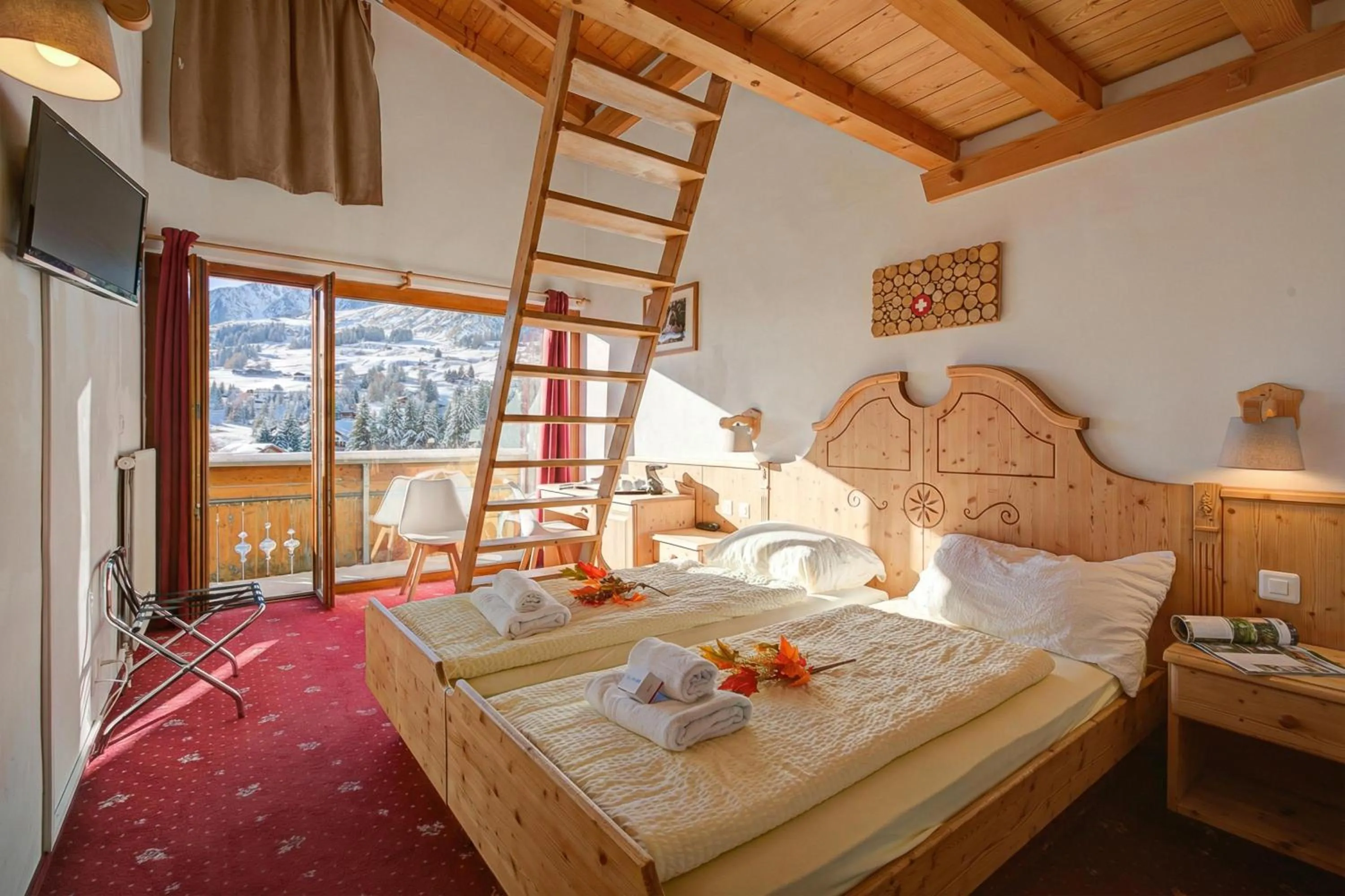 Family Studio with Mezzanine and Balcony in Hotel Relais Alpin