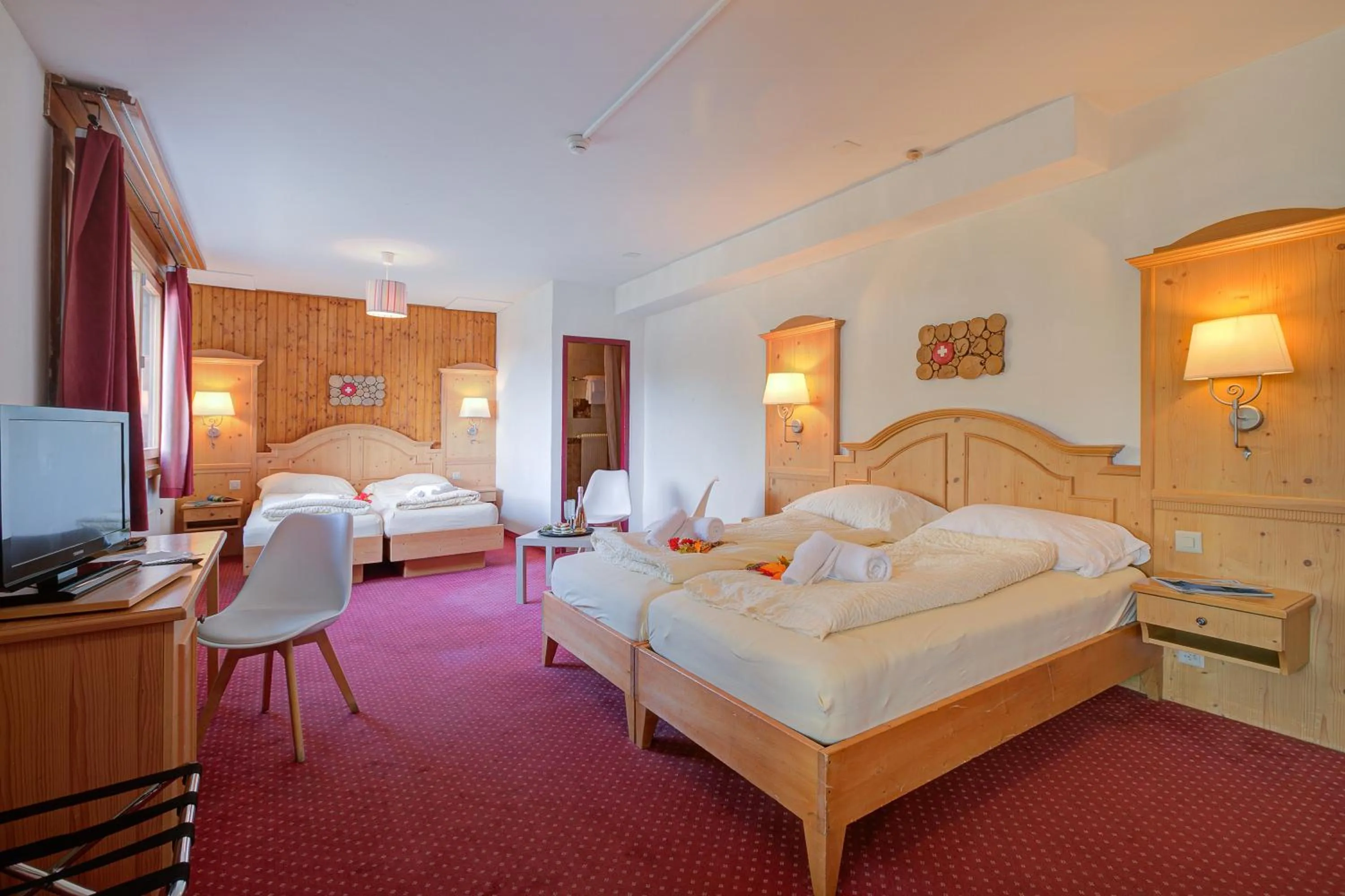 Bed in Hotel Relais Alpin
