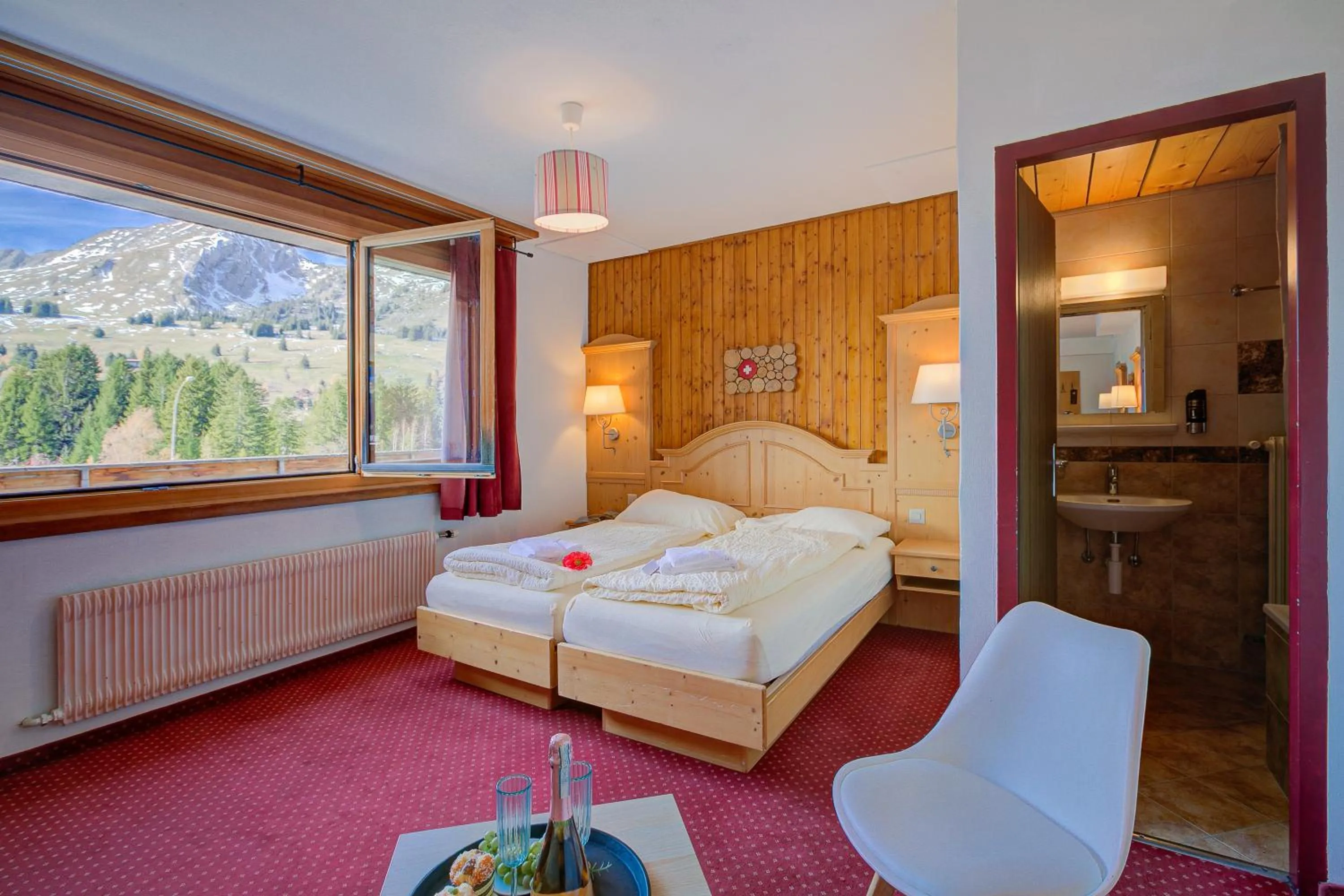 Bed in Hotel Relais Alpin