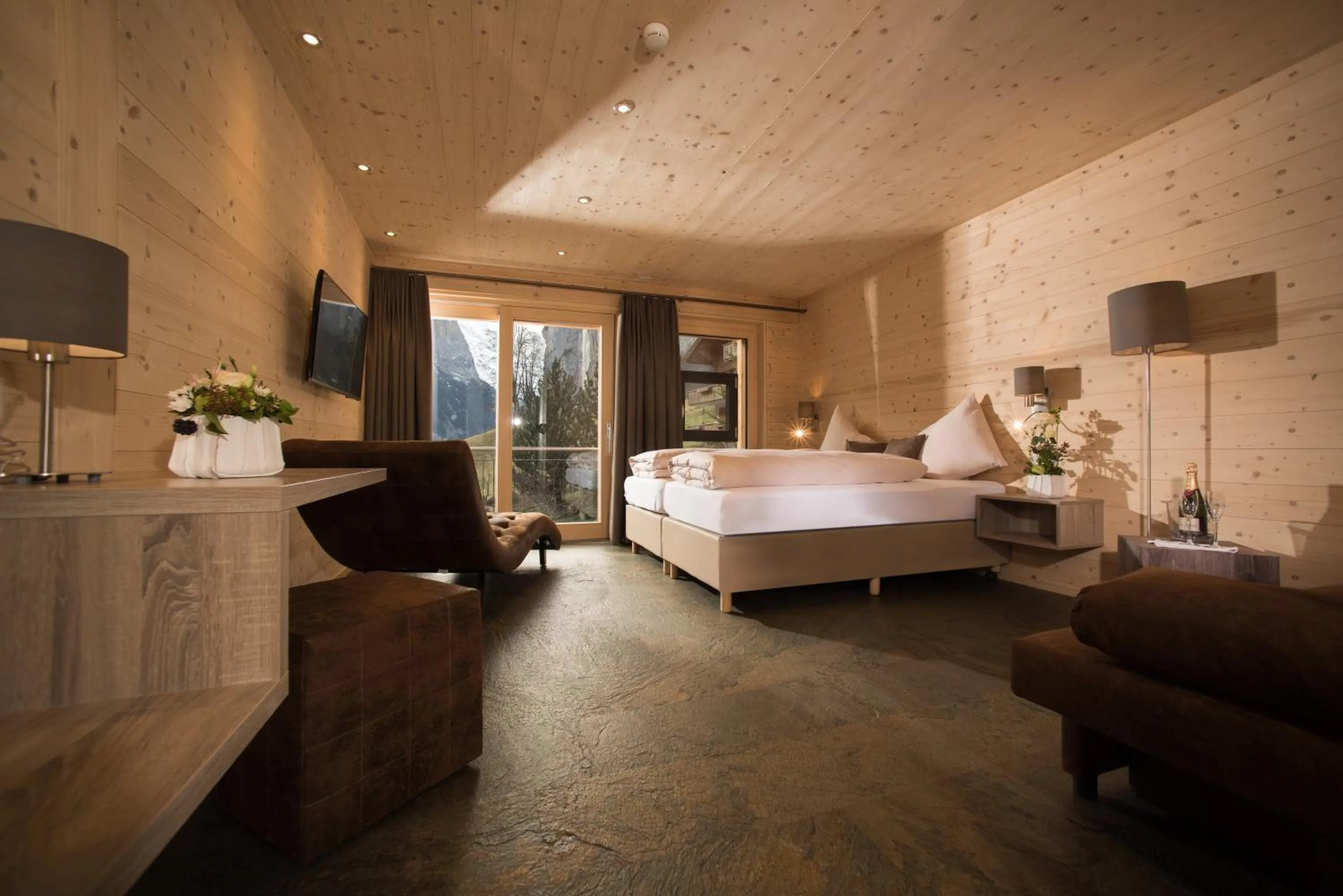 Photo of the whole room, Bed in Hotel Silberhorn