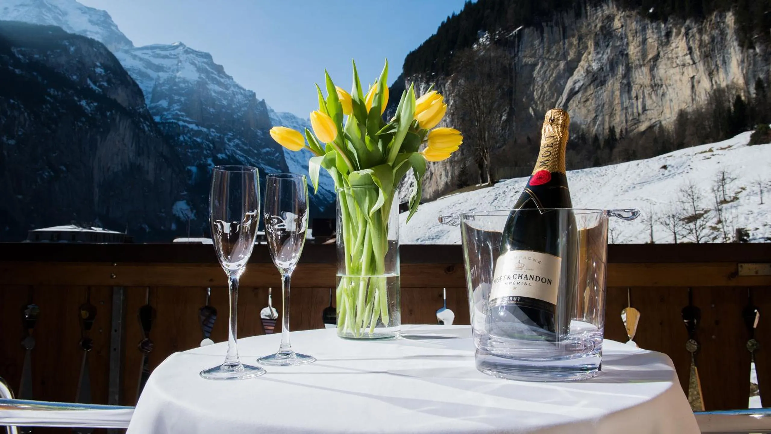 Mountain view in Hotel Silberhorn