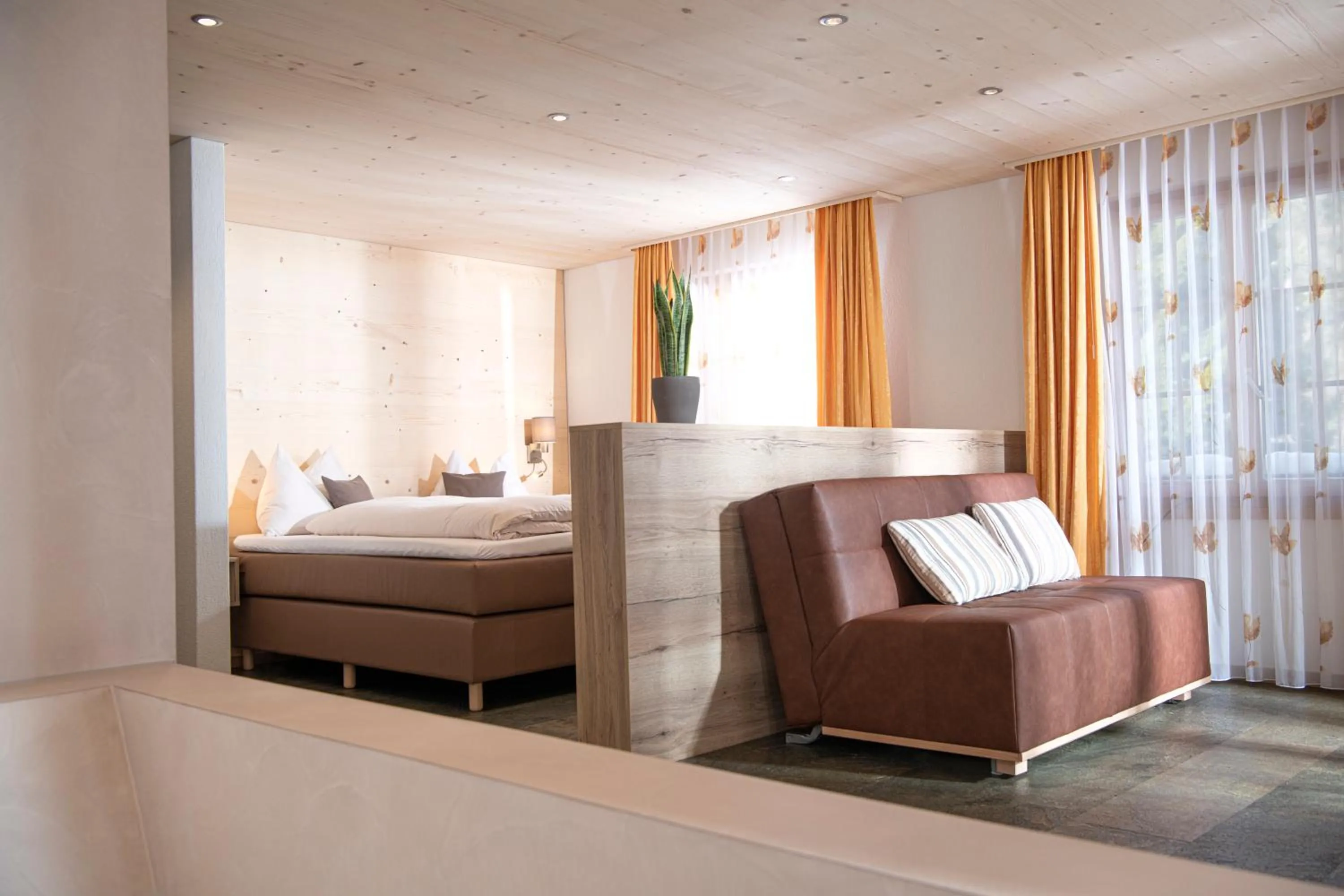 Bed in Hotel Silberhorn