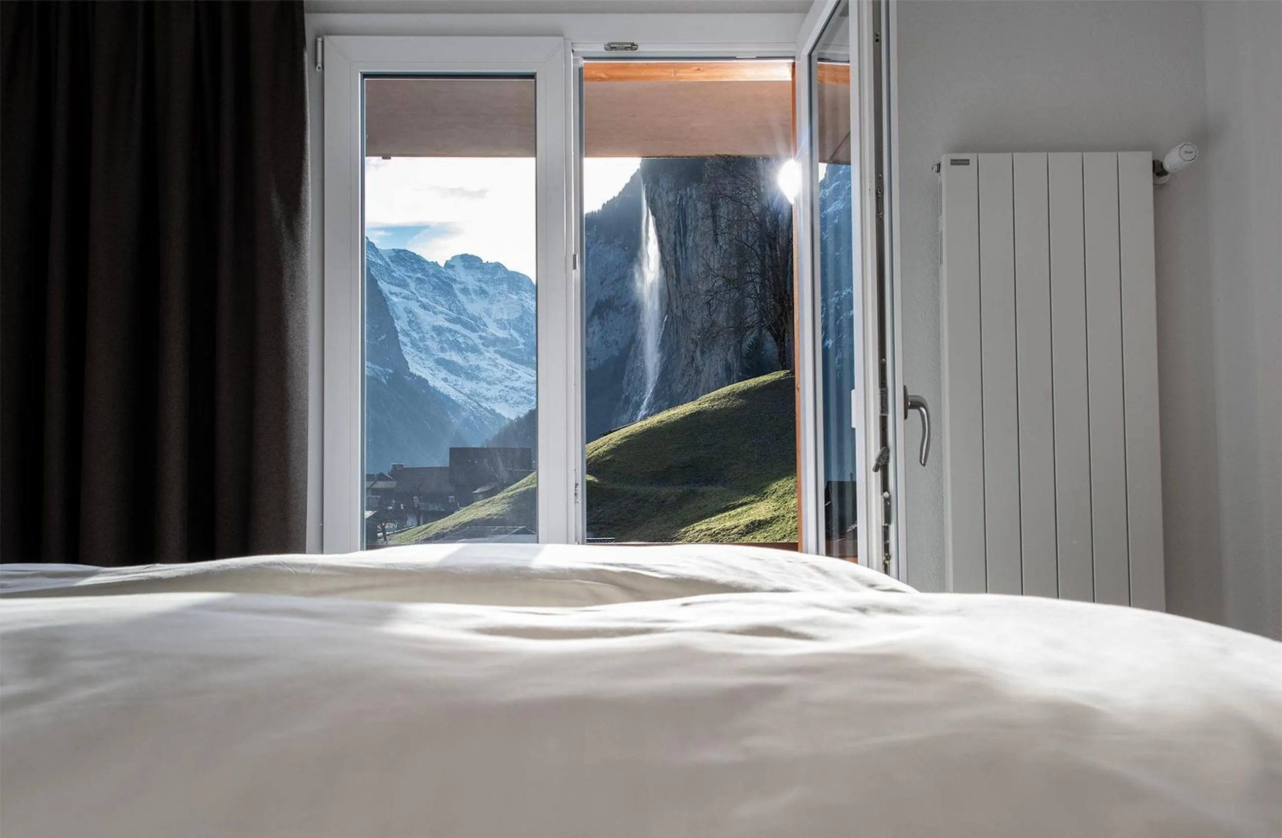 Natural landscape, Bed in Hotel Silberhorn