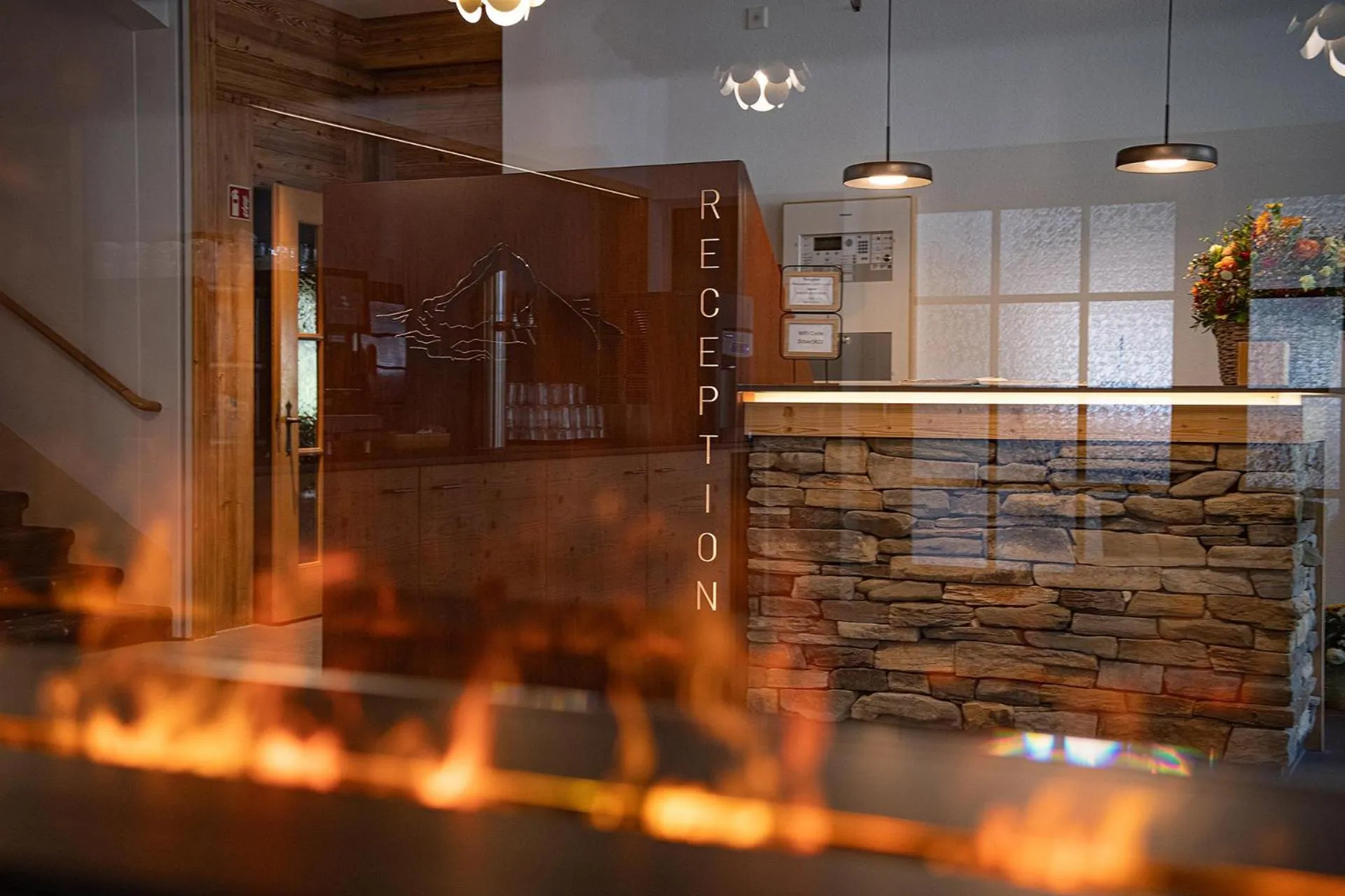 Lobby or reception in Hotel Silberhorn