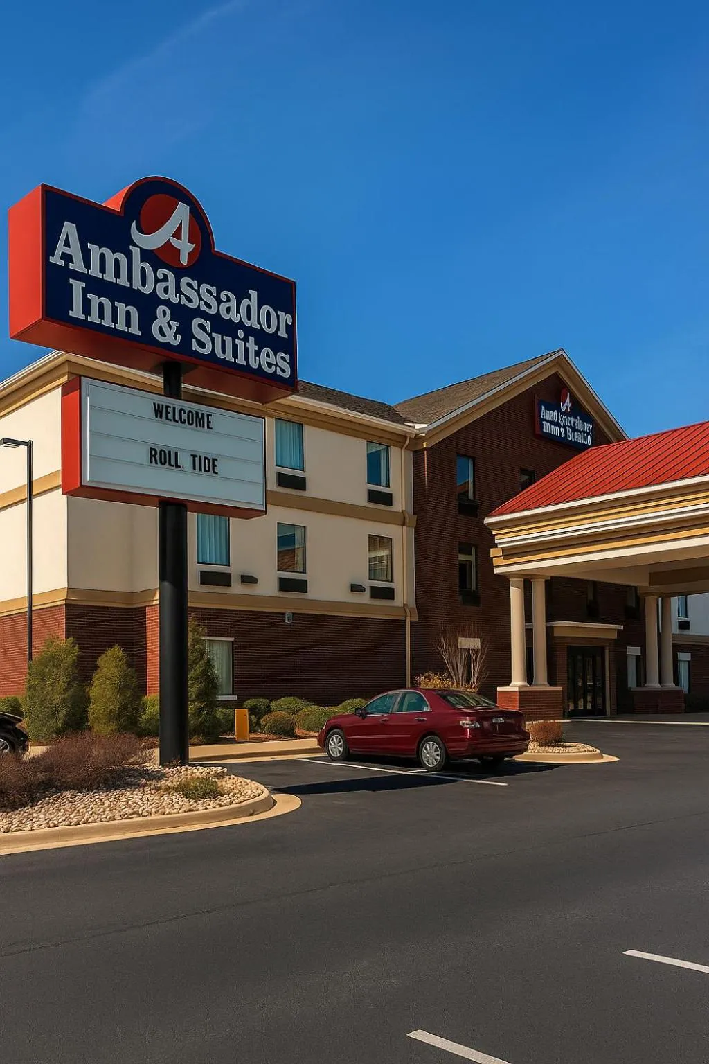 Property building in Ambassador Inn & Suites Tuscaloosa University I-20