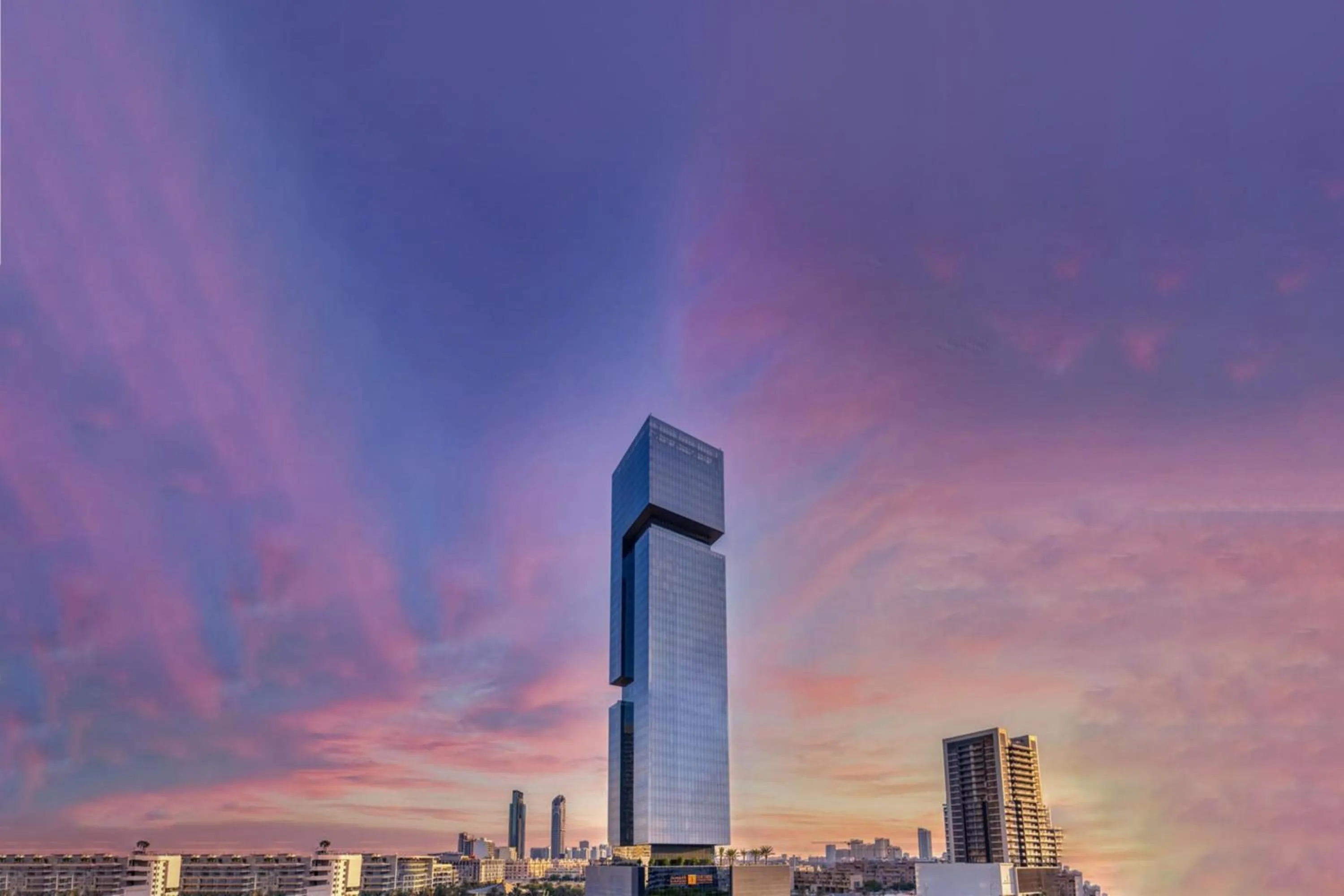 Property building in The First Collection Dubai Jumeirah Village Circle, a Tribute Portfolio Hotel