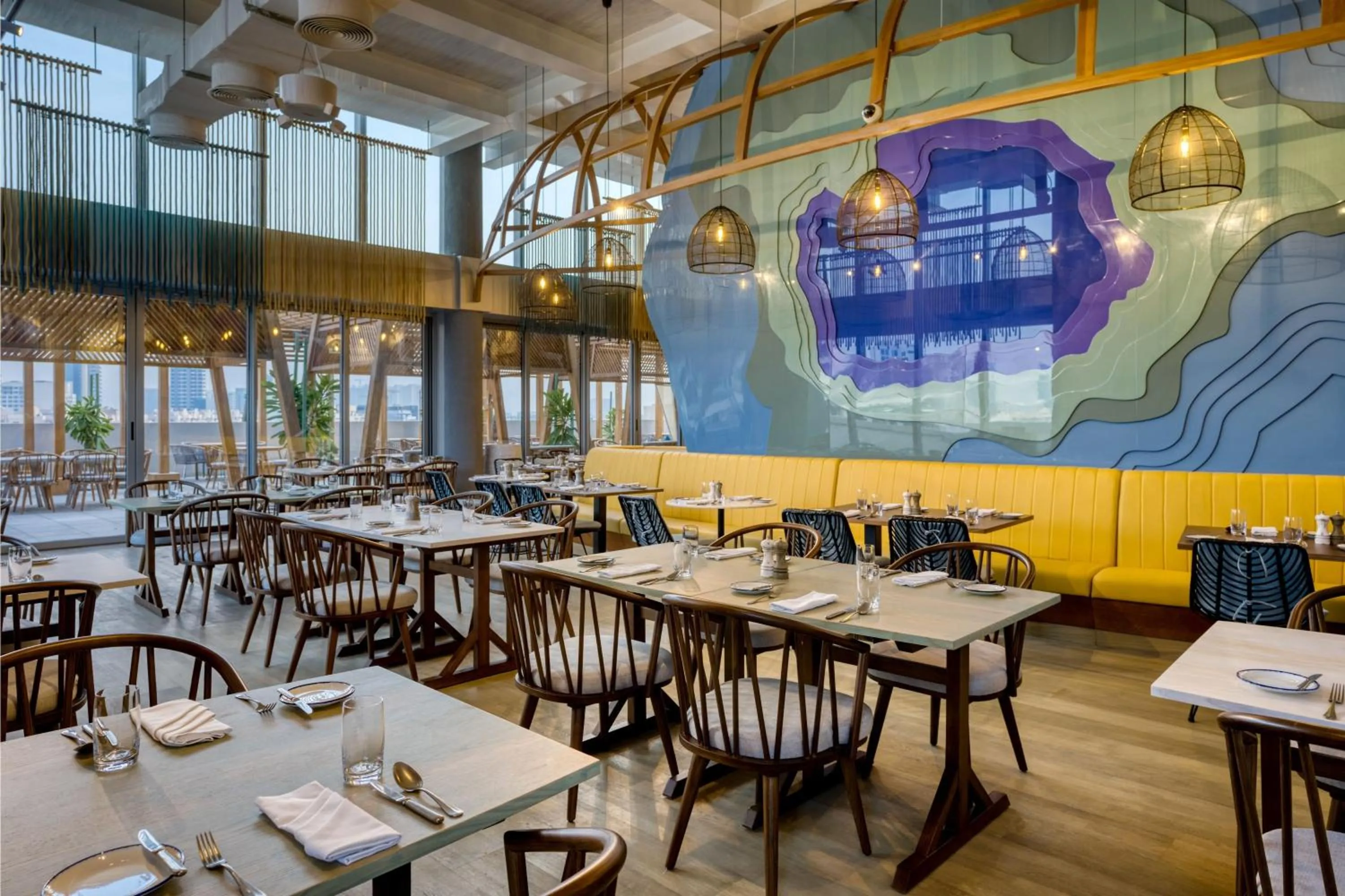 Restaurant/places to eat in The First Collection Dubai Jumeirah Village Circle, a Tribute Portfolio Hotel