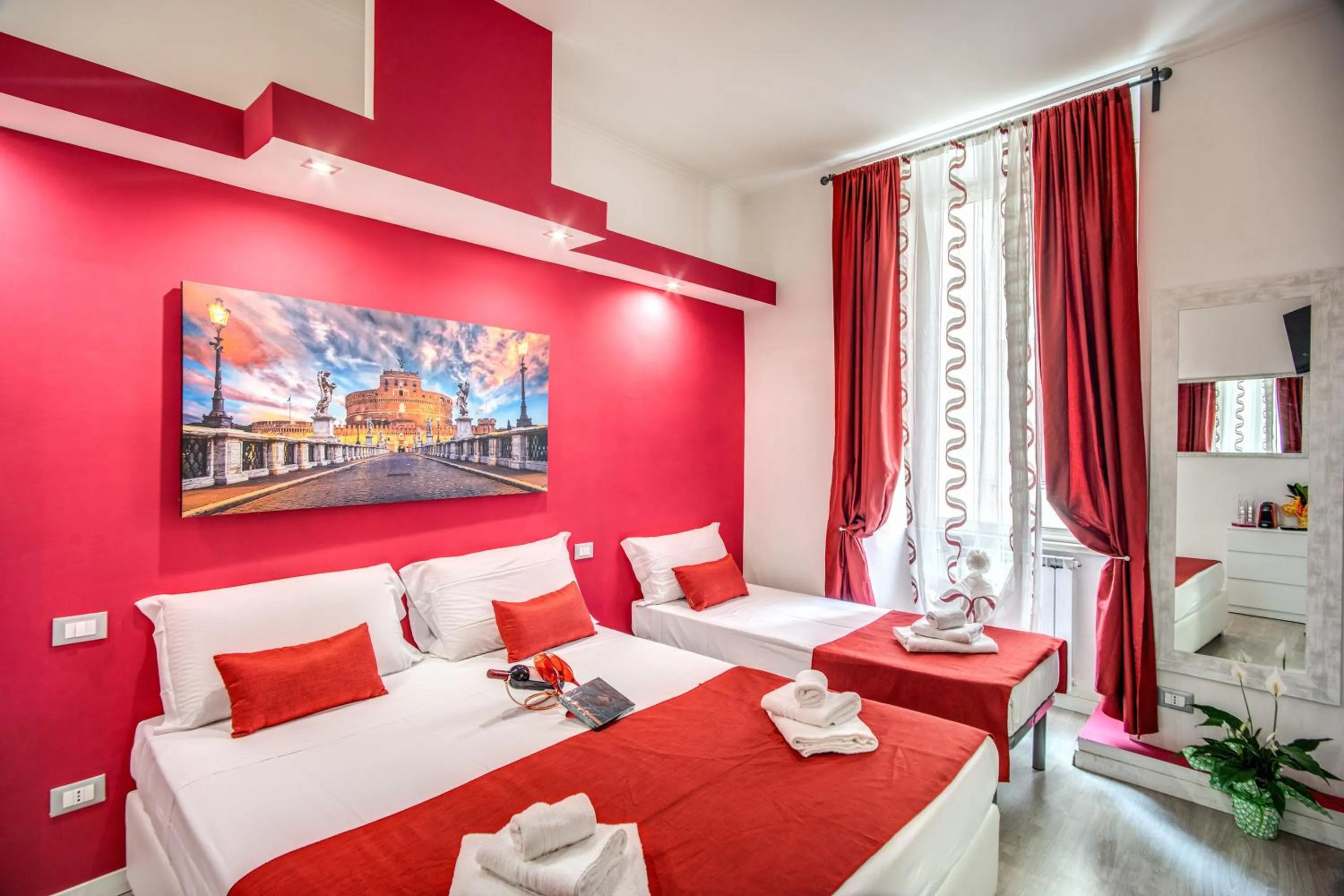 Bed in ROYAL VATICAN SUITES