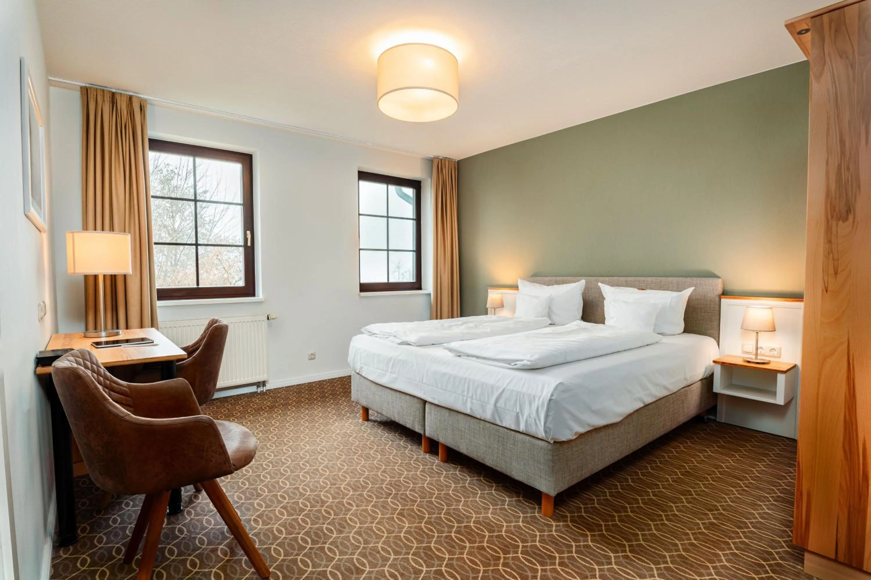 Bed in Hotel Ostseeland