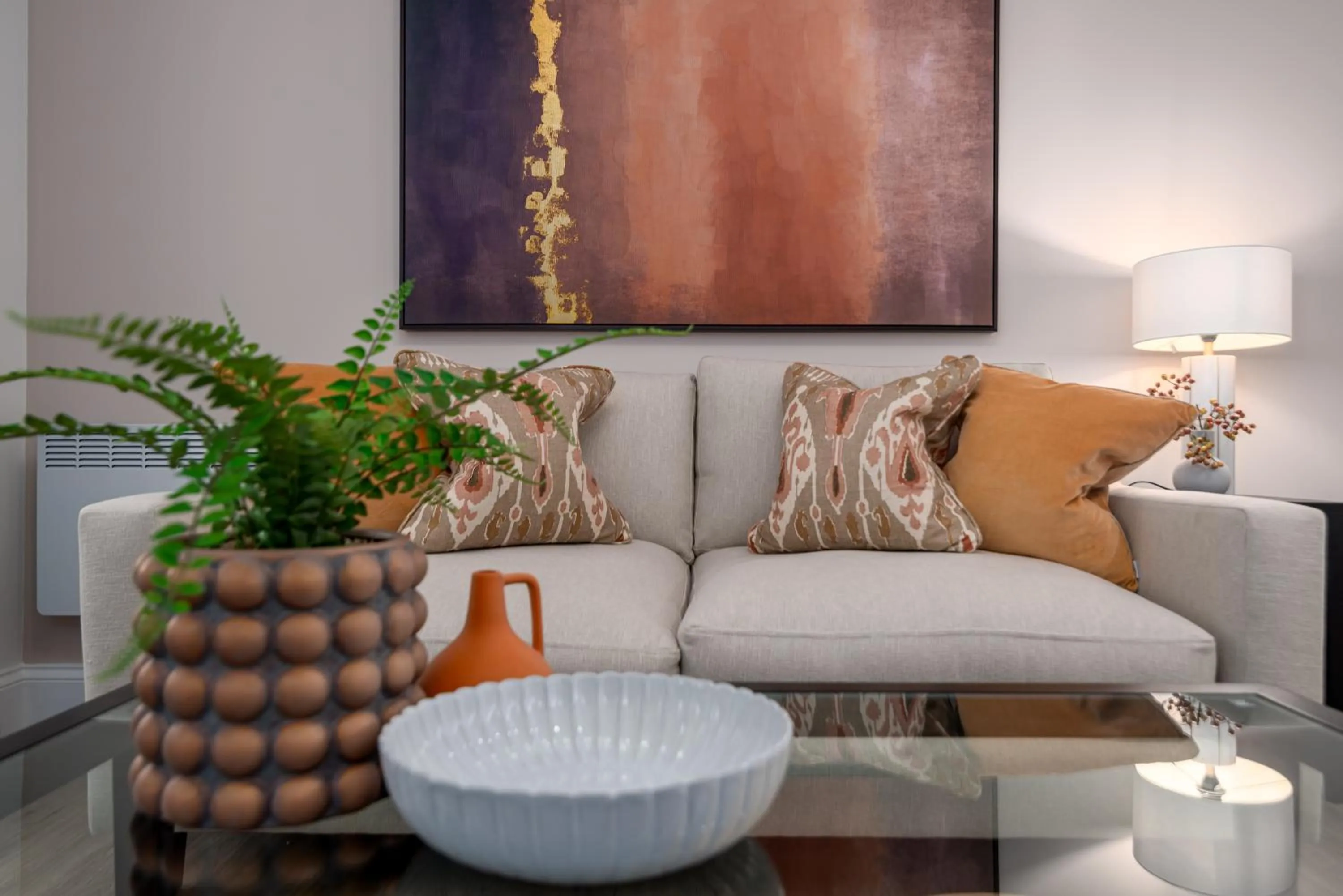 Seating area in Redmayne House - Urban Apartments