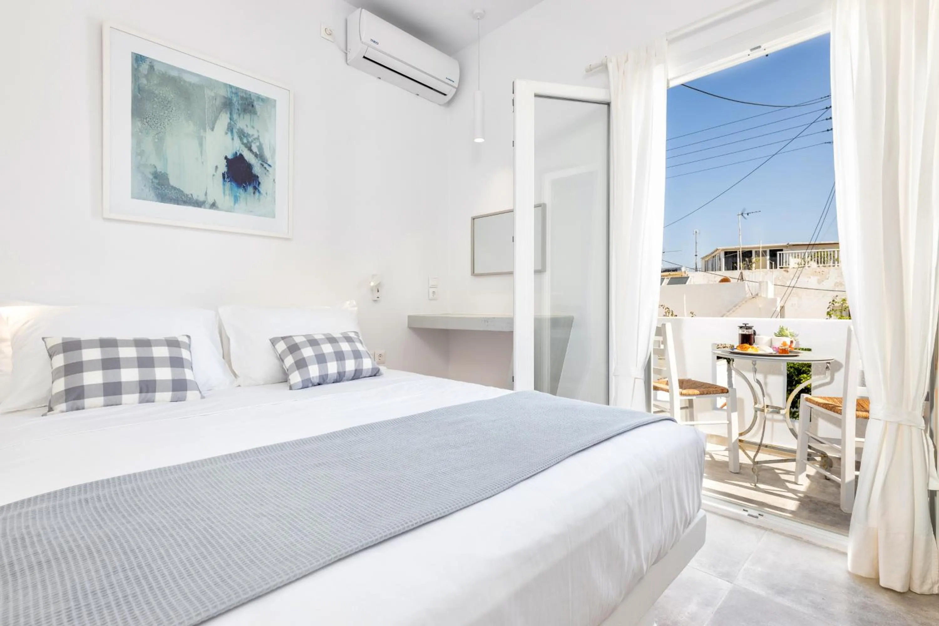 Balcony/Terrace, Bed in Pelican Paros