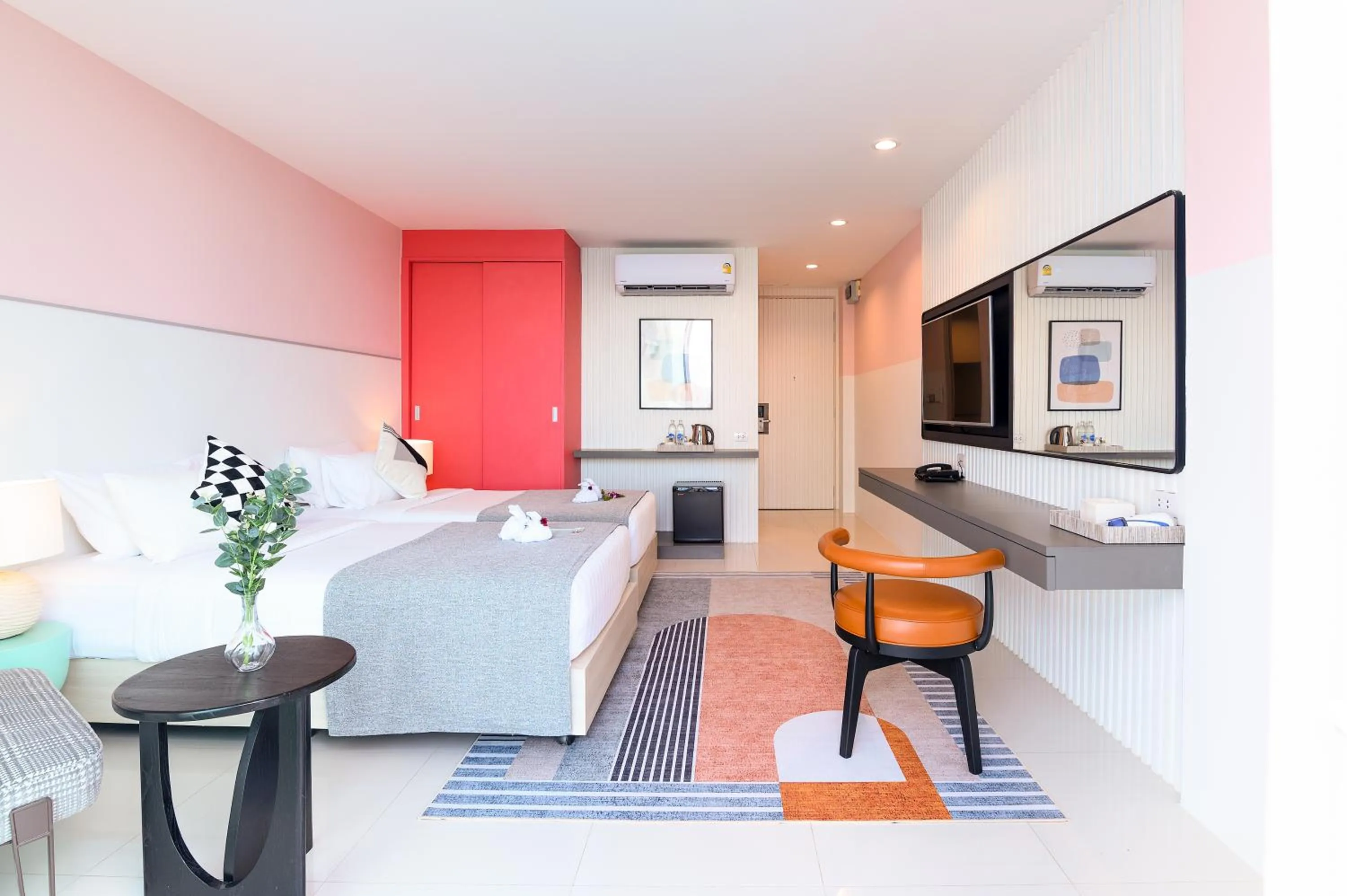 Bed in Hilltop Wellness Resort