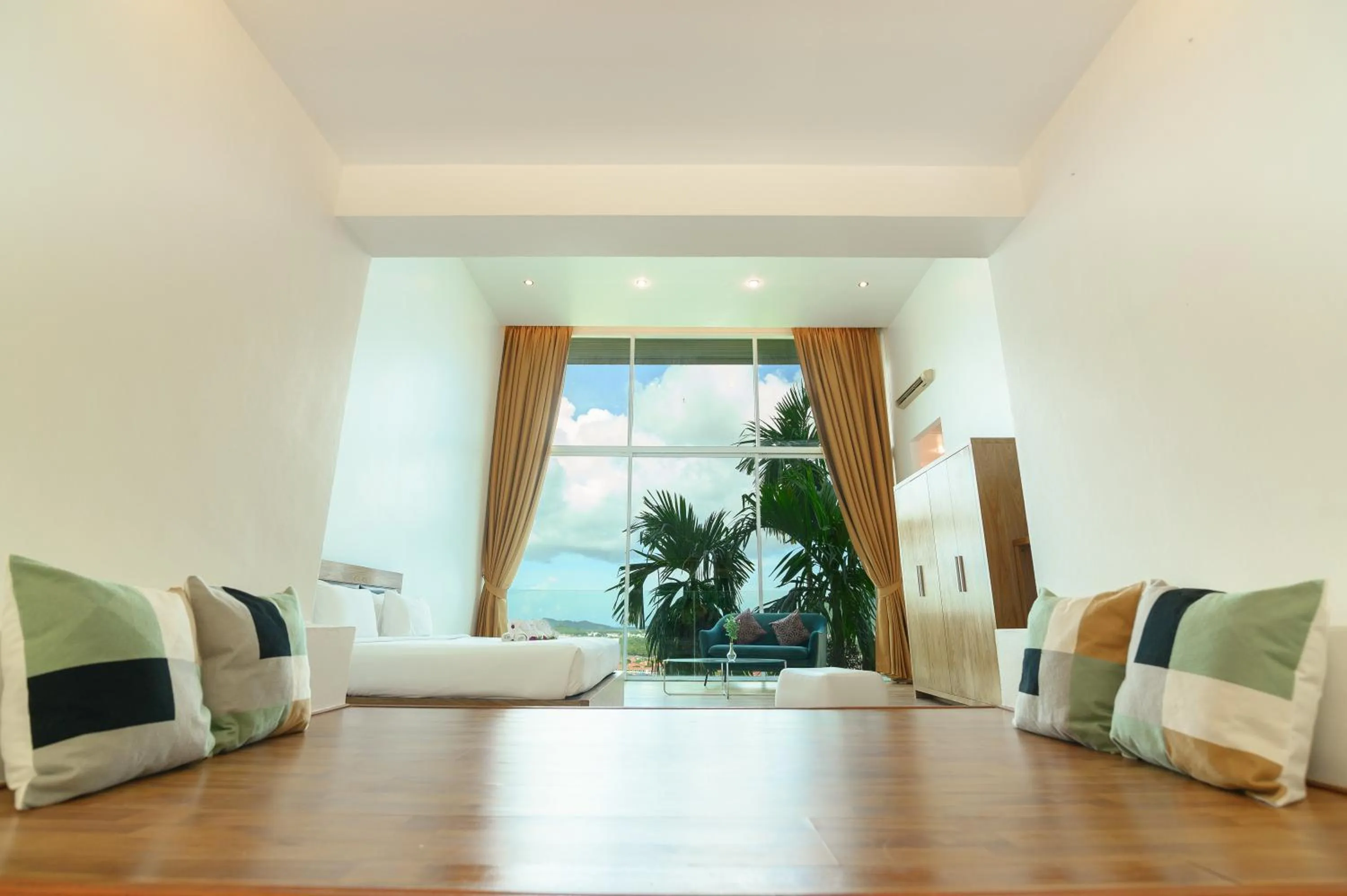 Bed in Hilltop Wellness Resort