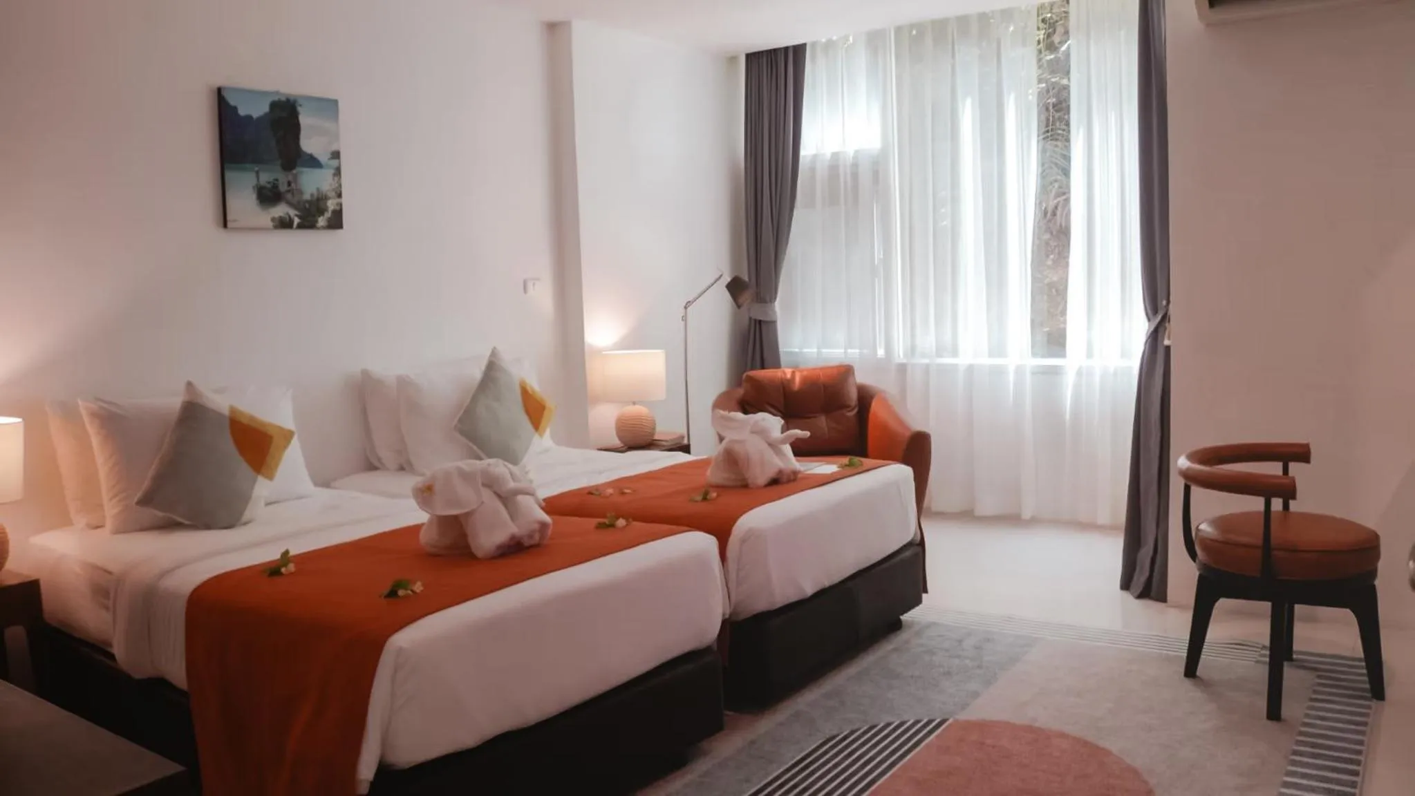 Bed in Hilltop Wellness Resort